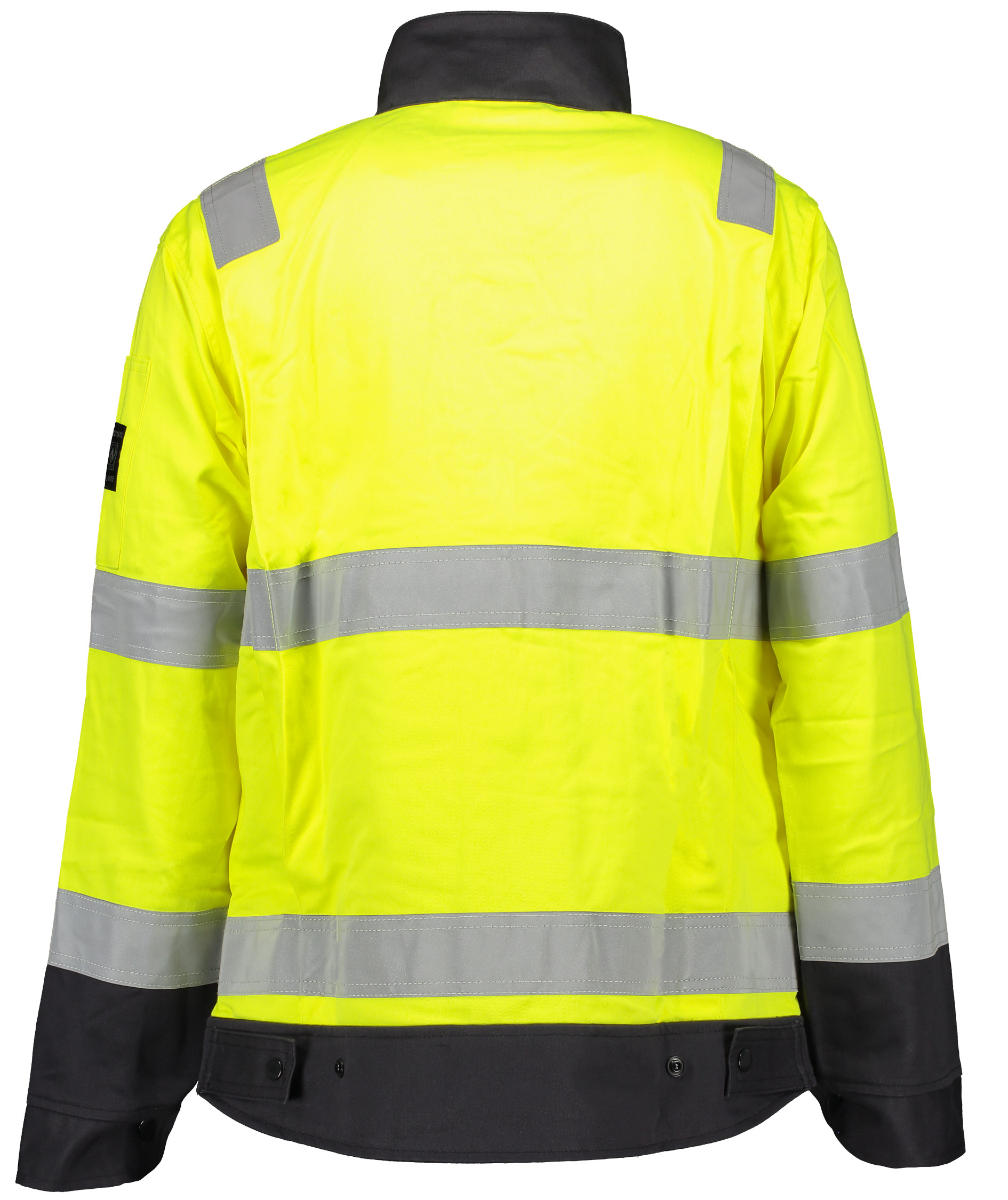 Bulldog Pyrox arbetsjacka 5701, Varsel yellow/marinbl&aring;