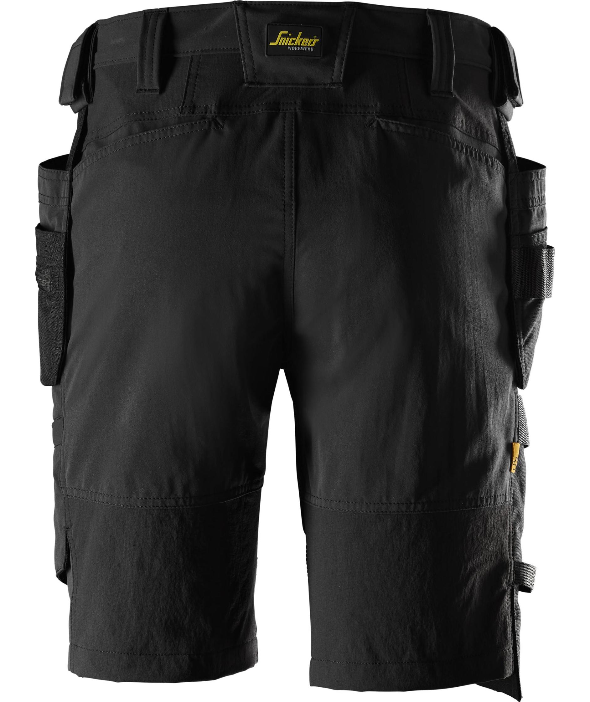 Snickers AllroundWork h&aring;ndv&aelig;rkershorts full stretch, Sort