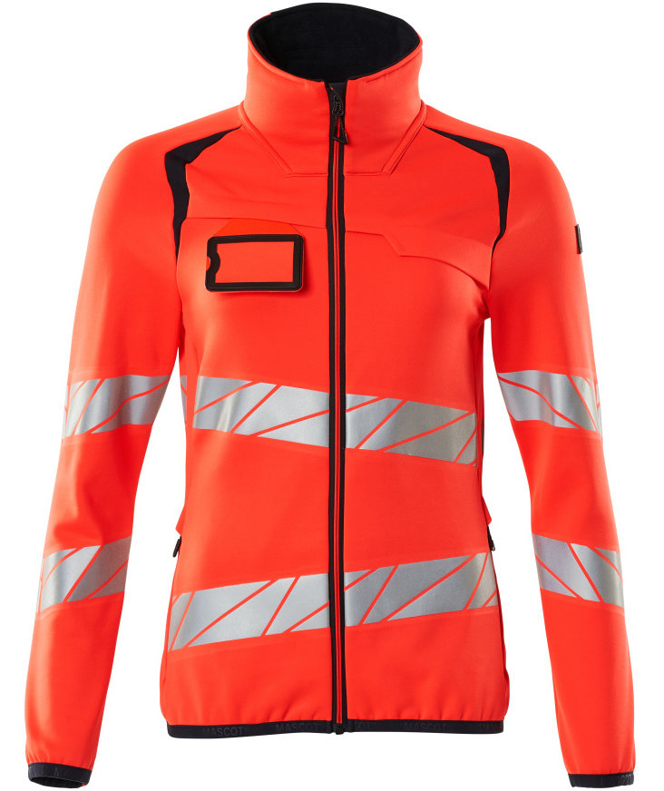 Mascot Accelerate Safe dame fleecegenser, Hi-Vis R&oslash;d/M&oslash;rk Marine, Hi-Vis R&oslash;d/M&oslash;rk Marine, swatch