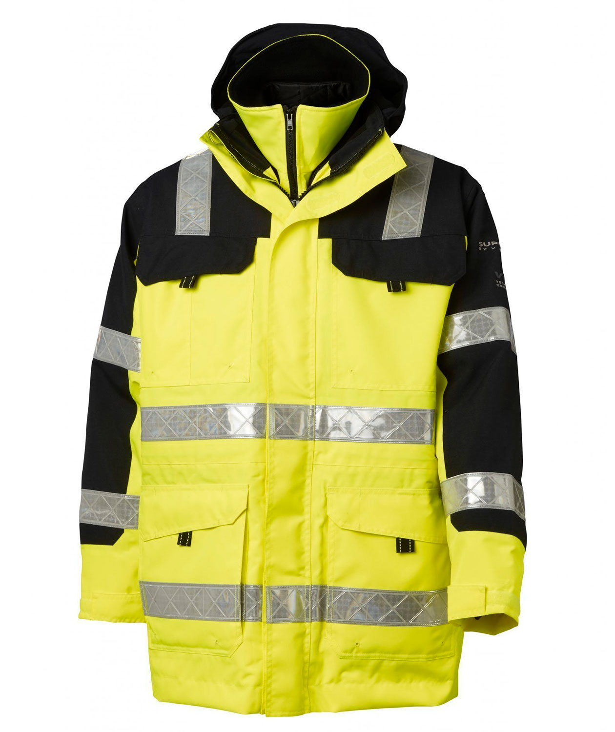 Viking Superior 3-i-1 parkas, Varsel Gul/Svart
