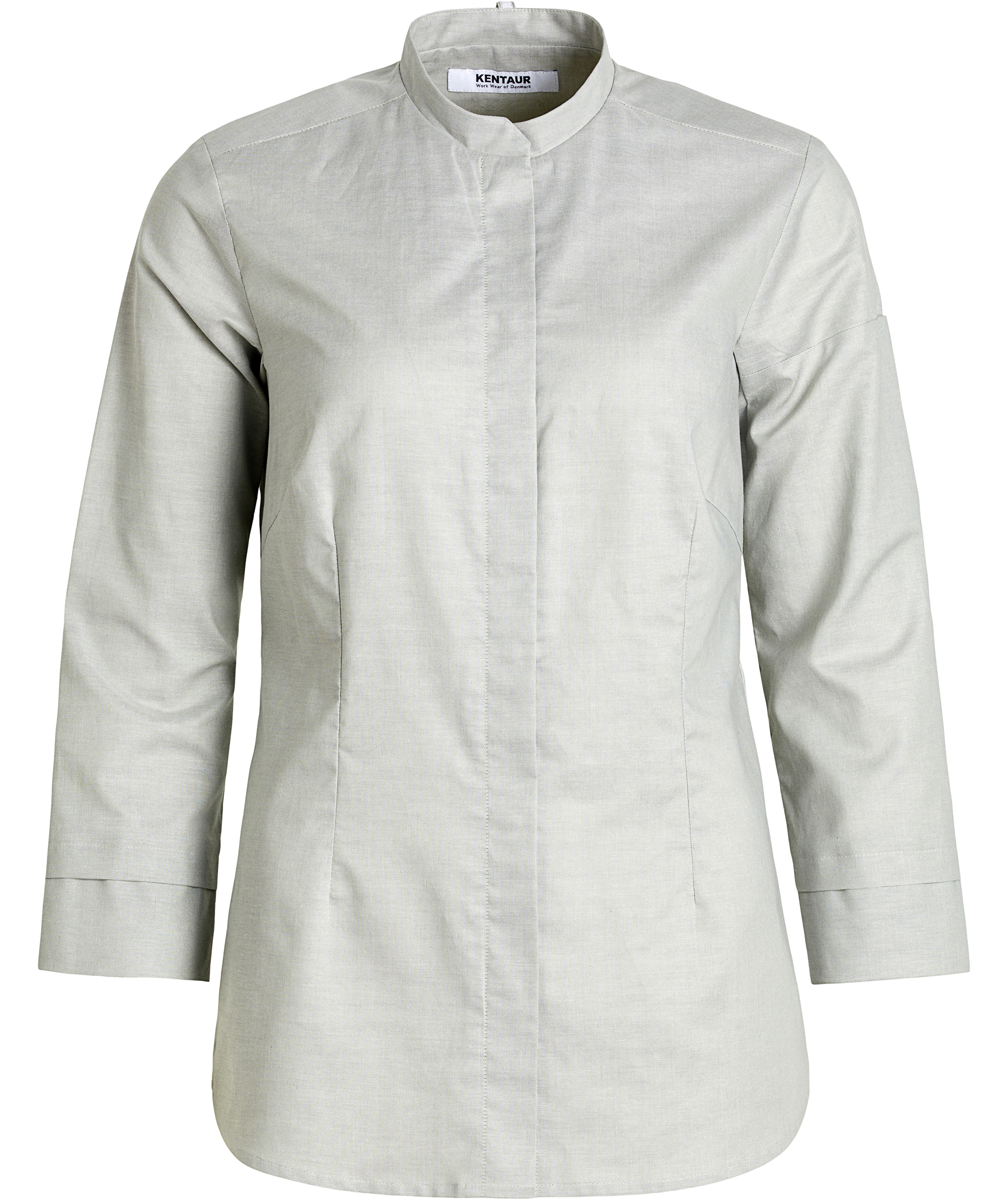 Kentaur oxford dameskjorte, 7/8 ermer, Oliven