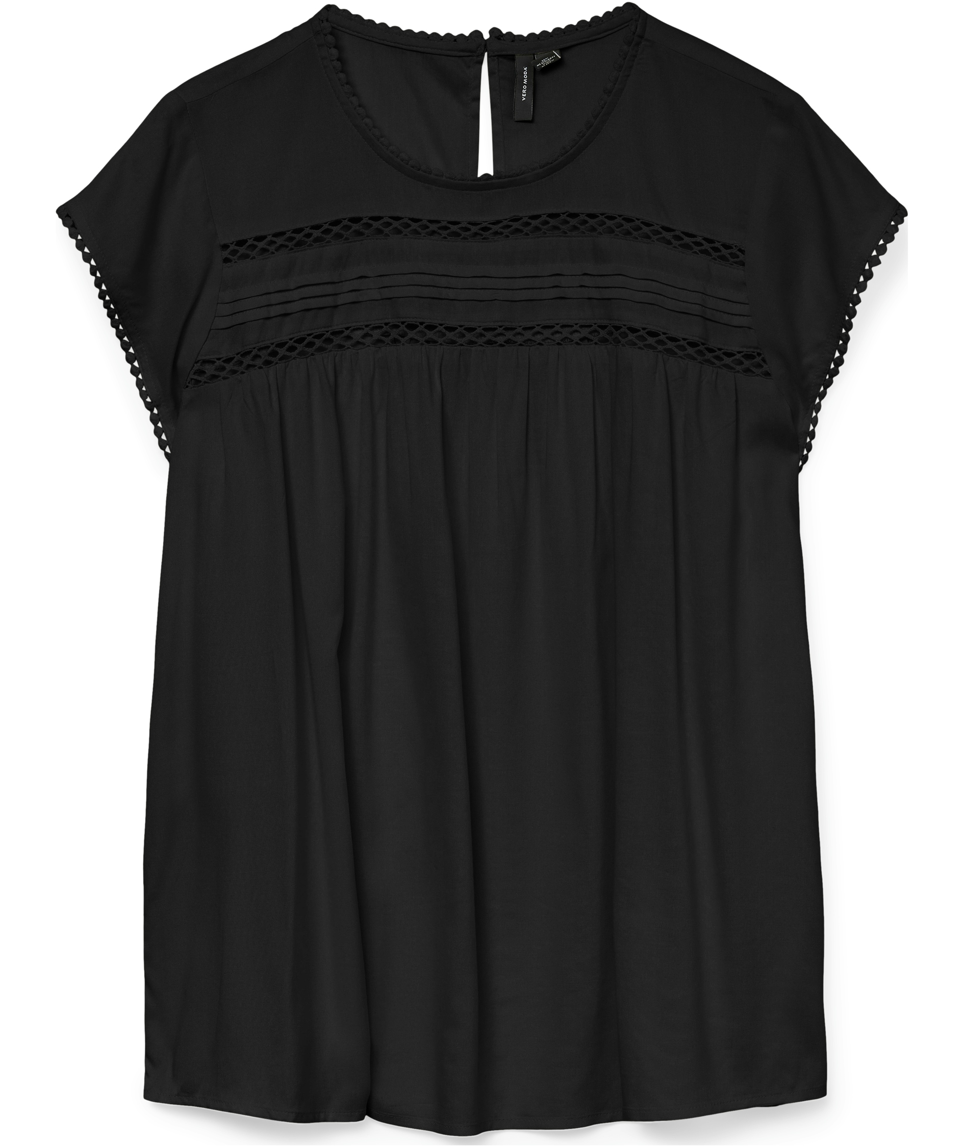 Vero Moda VMDEBBIE PLEAT blus dam, Black