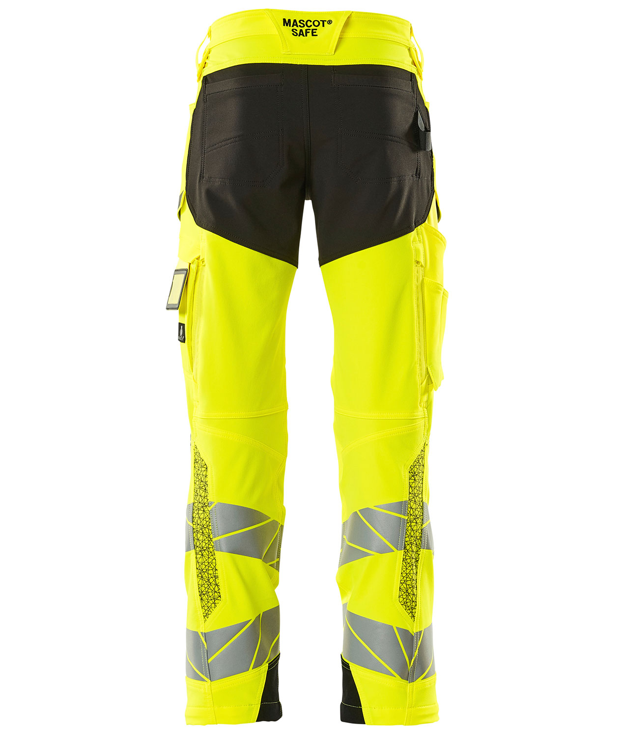 Mascot Accelerate Safe arbejdsbukser full stretch, Hi-vis Gul/Sort, large image number 1