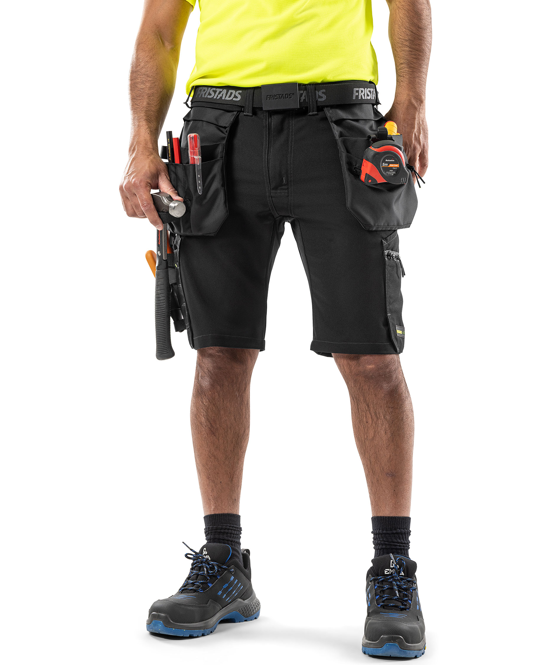 Fristads Flex Shorts 2803 GHST full stretch, Svart, large image number 2