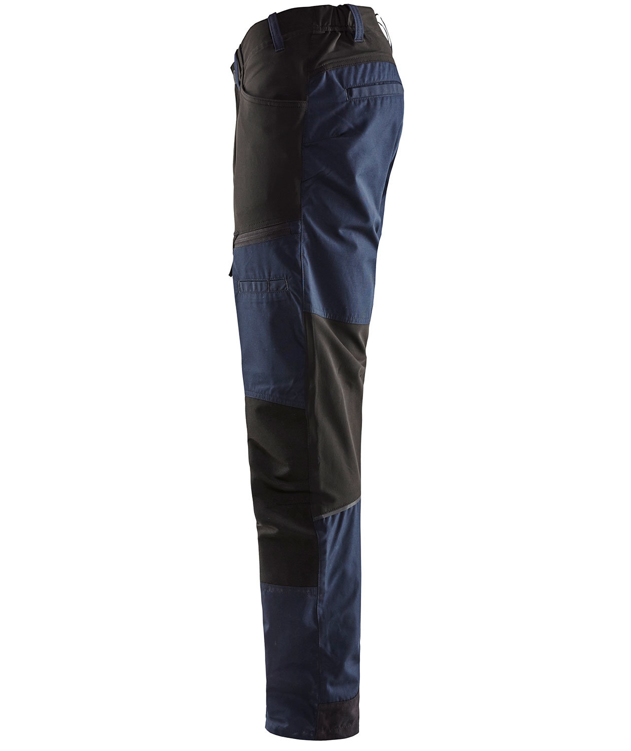Bl&aring;kl&auml;der Unite arbejdsbukser, M&oslash;rk Marinebl&aring;/Sort, large image number 2