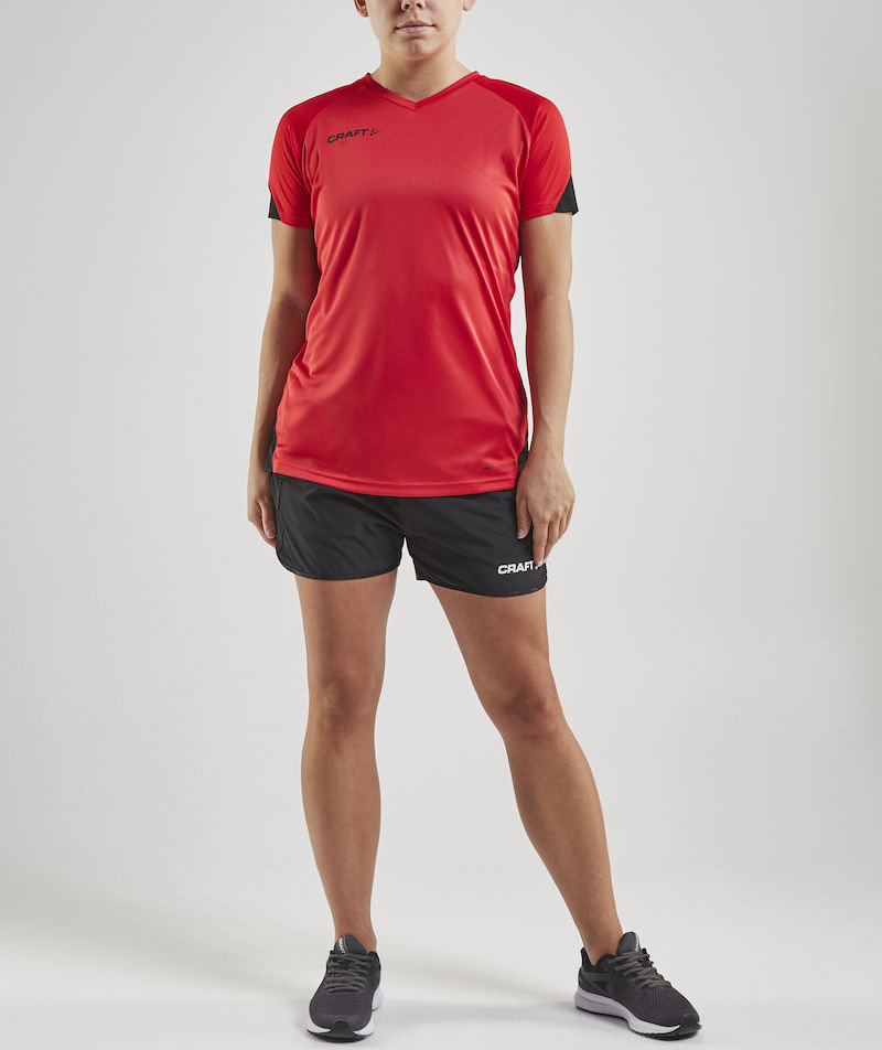 Craft Pro Control Impact Damen T-Shirt, Rot/Schwarz, large image number 2