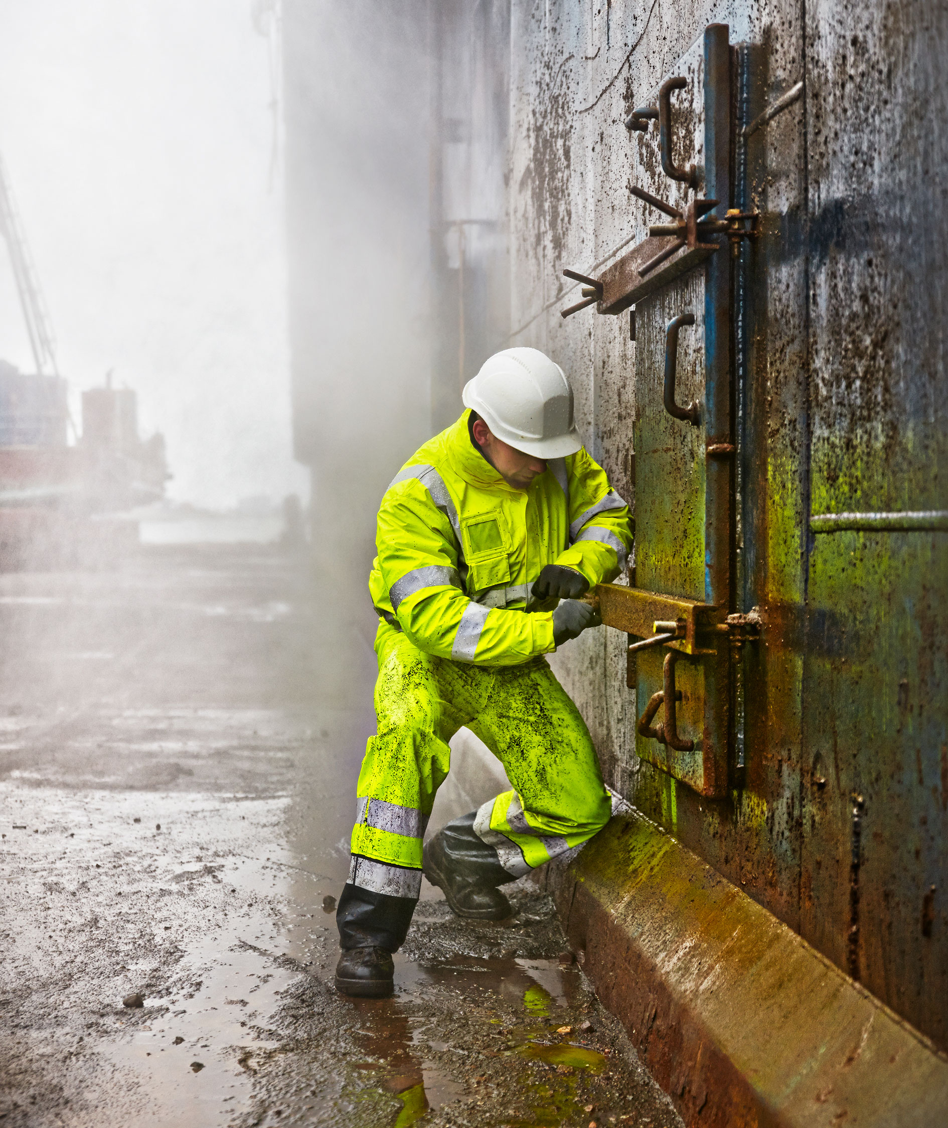 Lyngs&oslash;e Multinorm PU vinterjacka, Varsel Gul, large image number 5