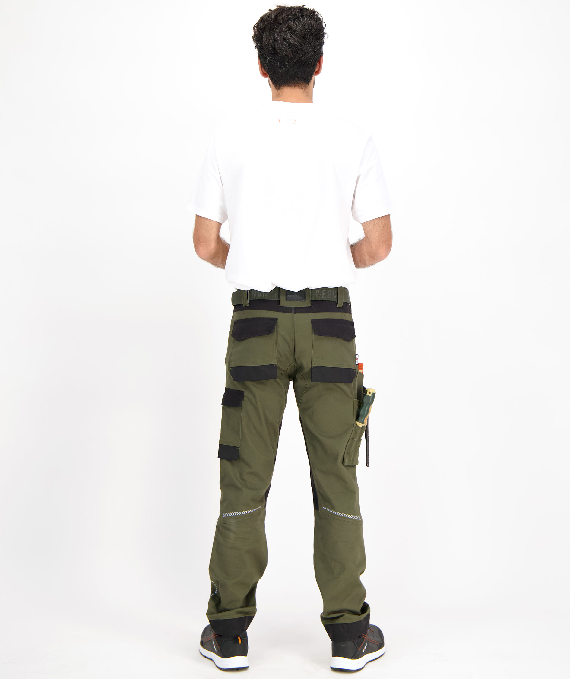 HEROCK Xeni arbetsbyxa, Dark Khaki/Black, large image number 3