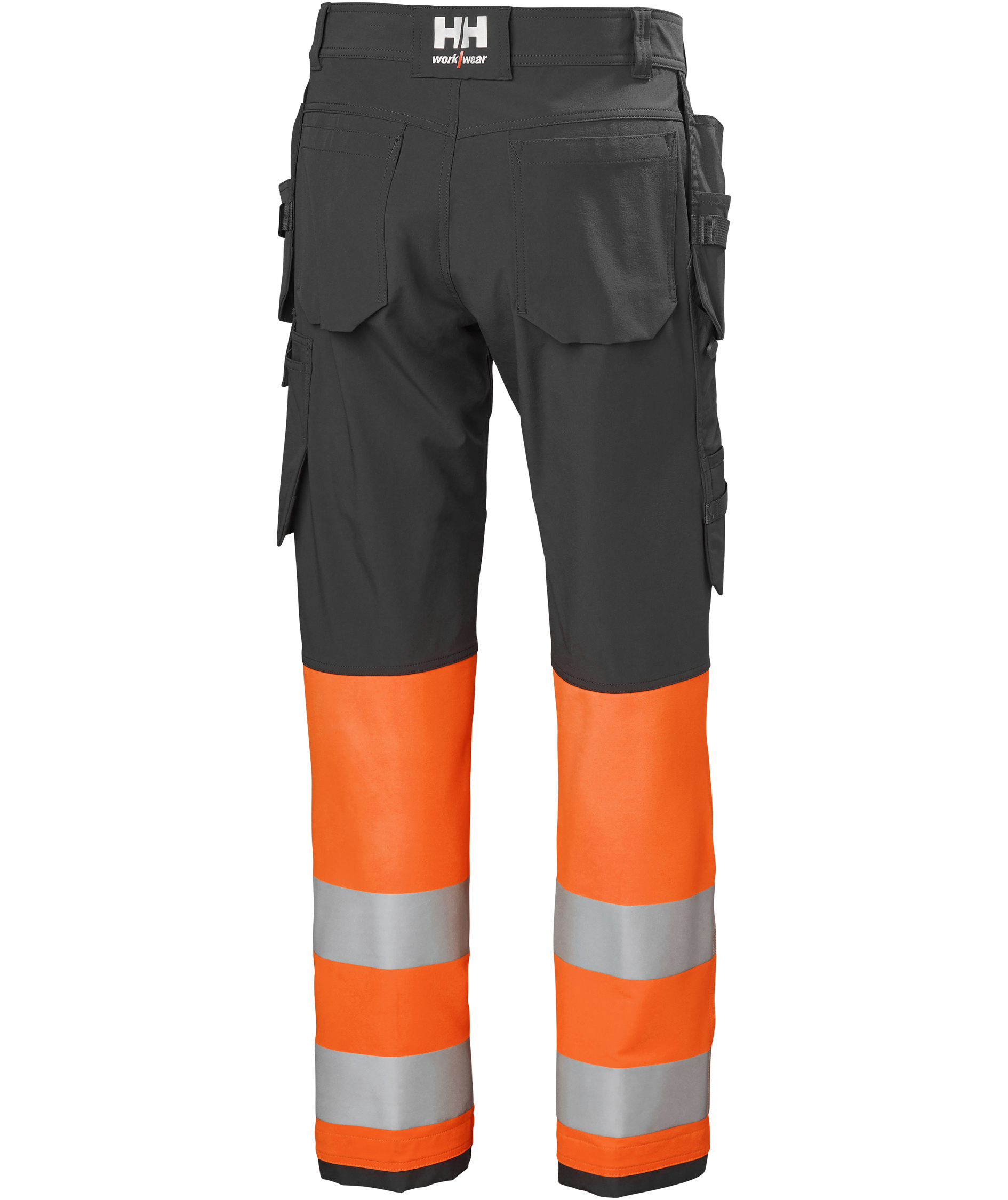Helly Hansen Alna 4X h&aring;ndverksbukse full stretch, Hi-vis Oransje/Ebony, large image number 2