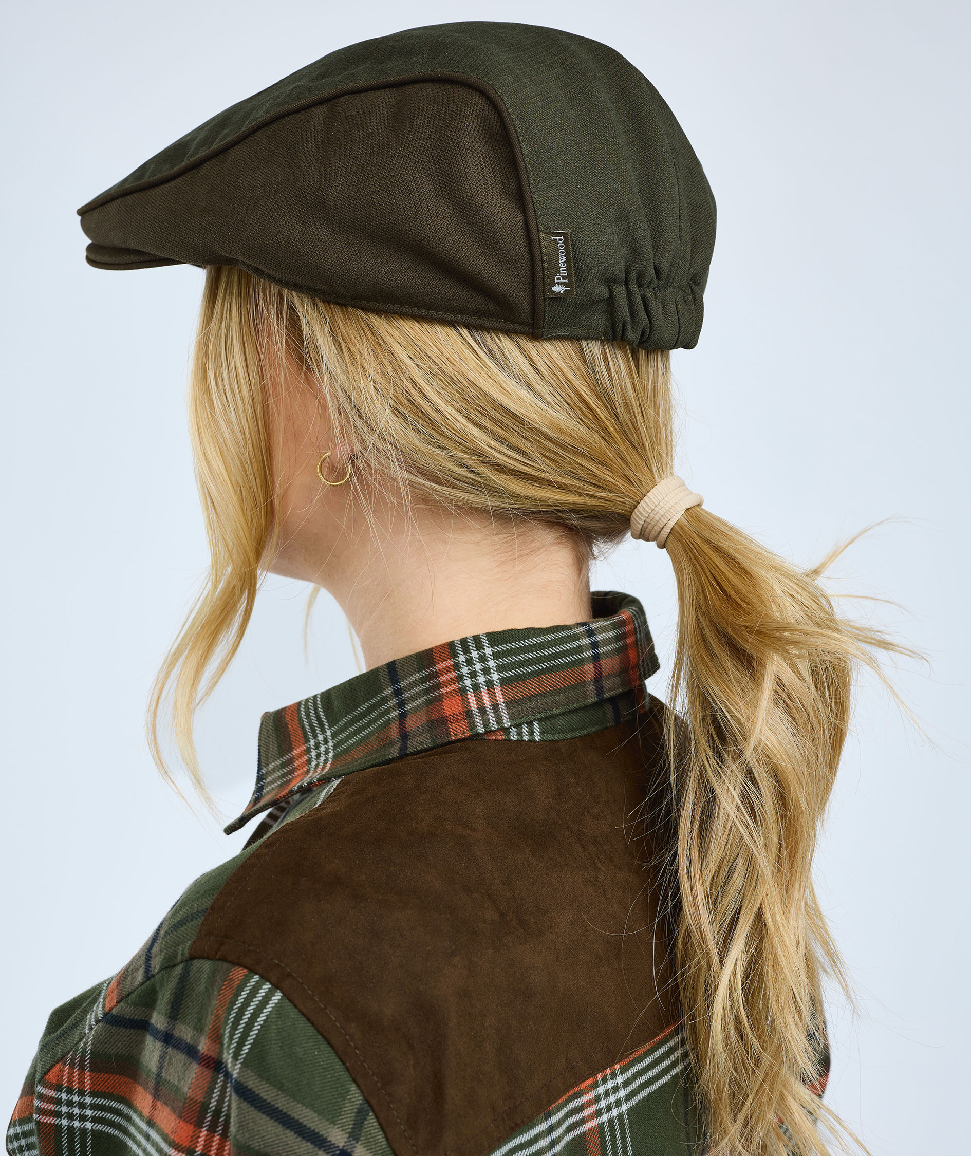 Pinewood Prestwick Exclusive dame flannelskjorte, Green/Burned Orange, large image number 5