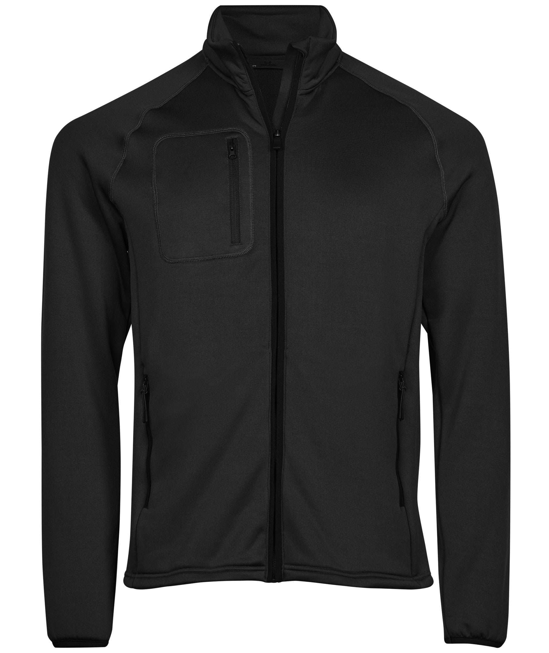 Tee Jays Stretch fleecejakke, Sort
