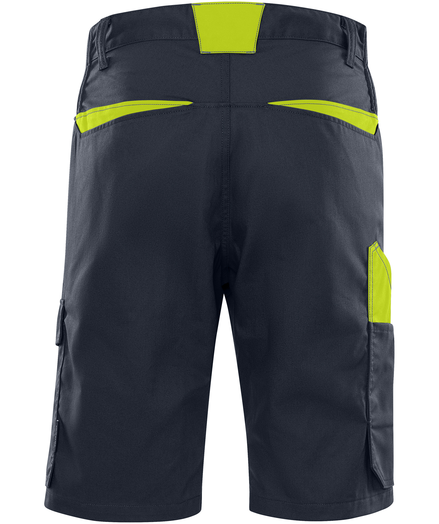 Fristads Green shorts 2932 GWM, M&oslash;rk Marine/Hi-Vis Gul, large image number 2