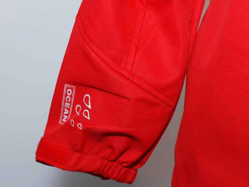 Ocean Tech softshelljakke til b&oslash;rn, R&oslash;d, large image number 4