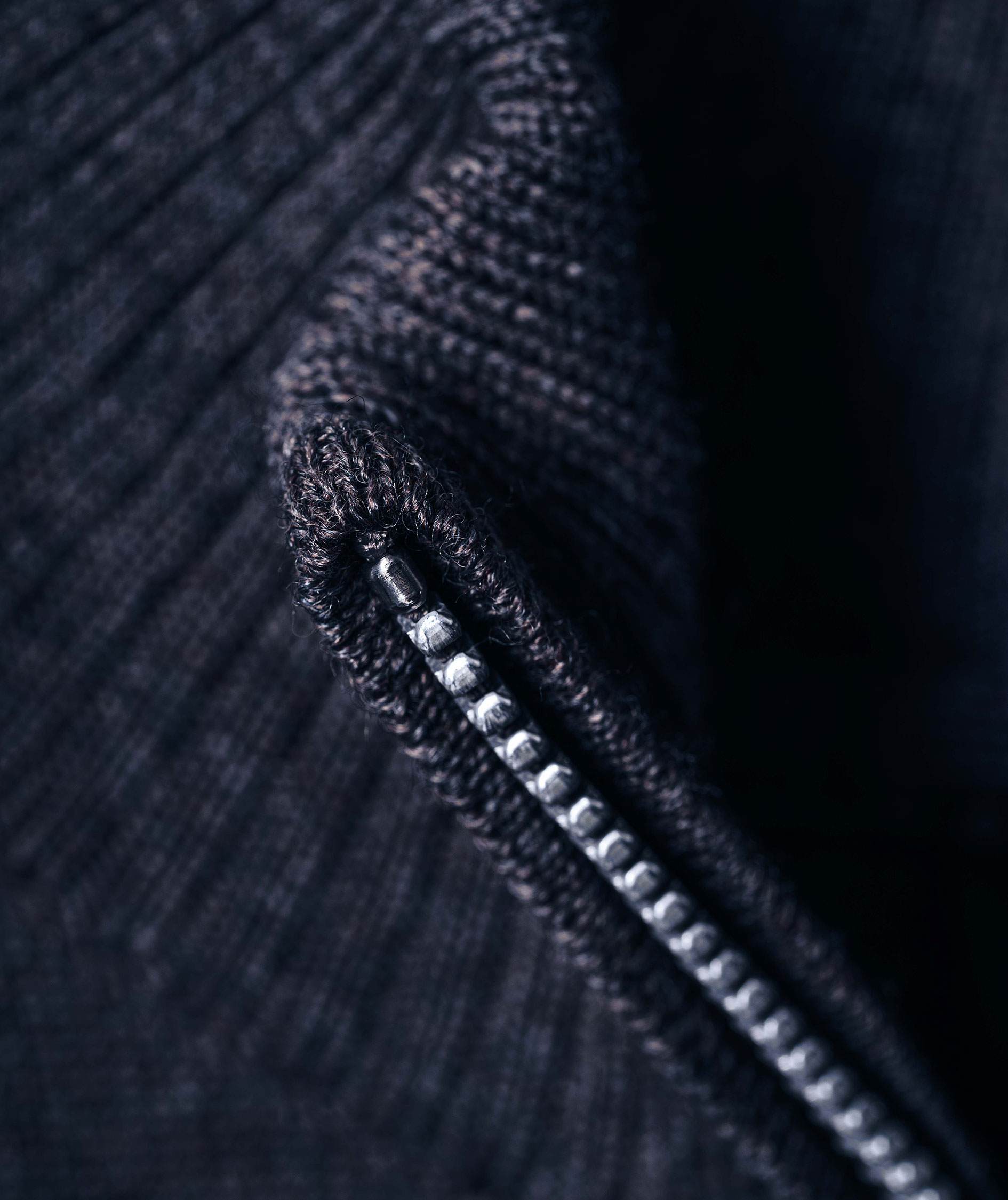 Clipper Milan knitted pullover with zipper, Dark navy, large image number 3