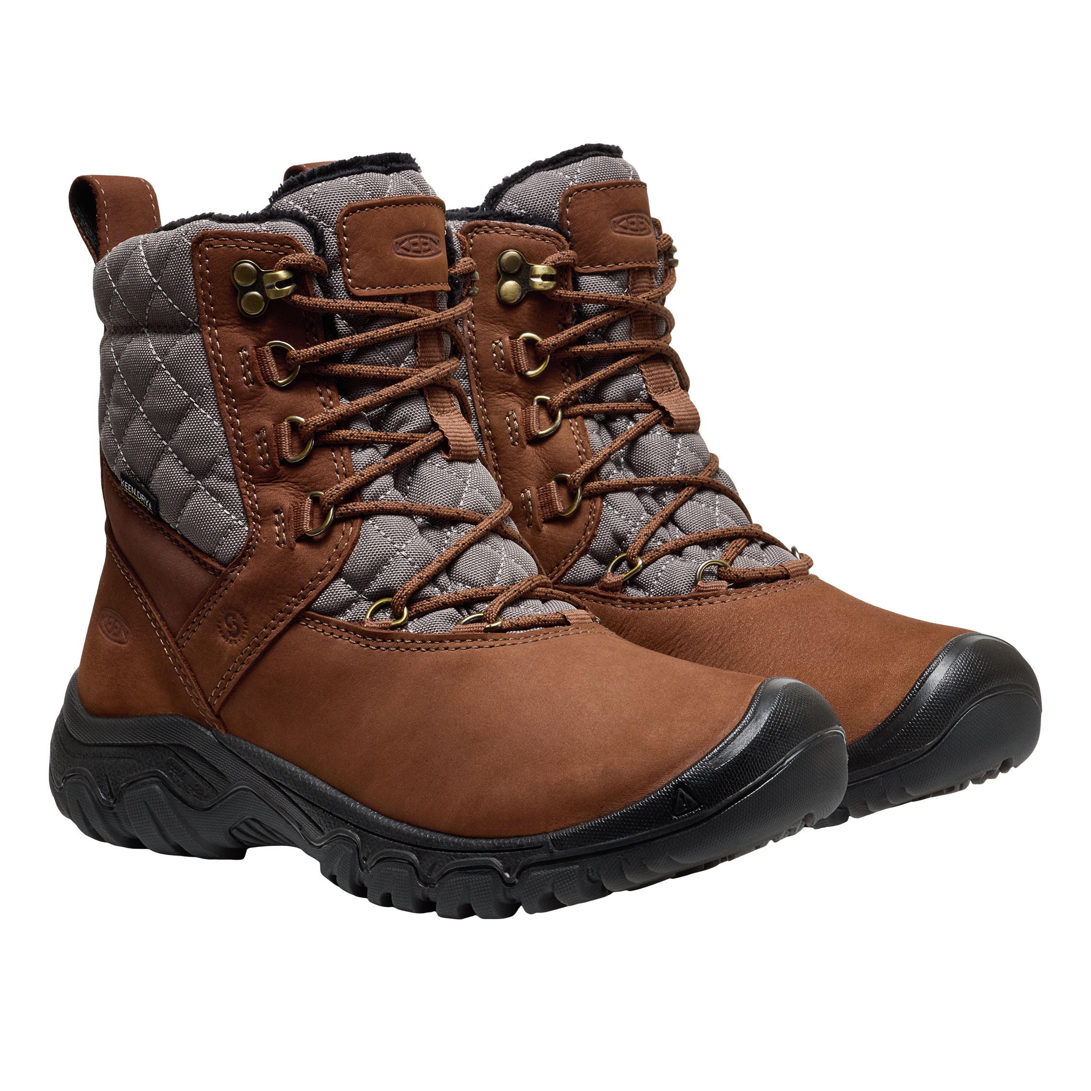 Keen Greta Boot II WP women's hiking boots, Bison, large image number 2
