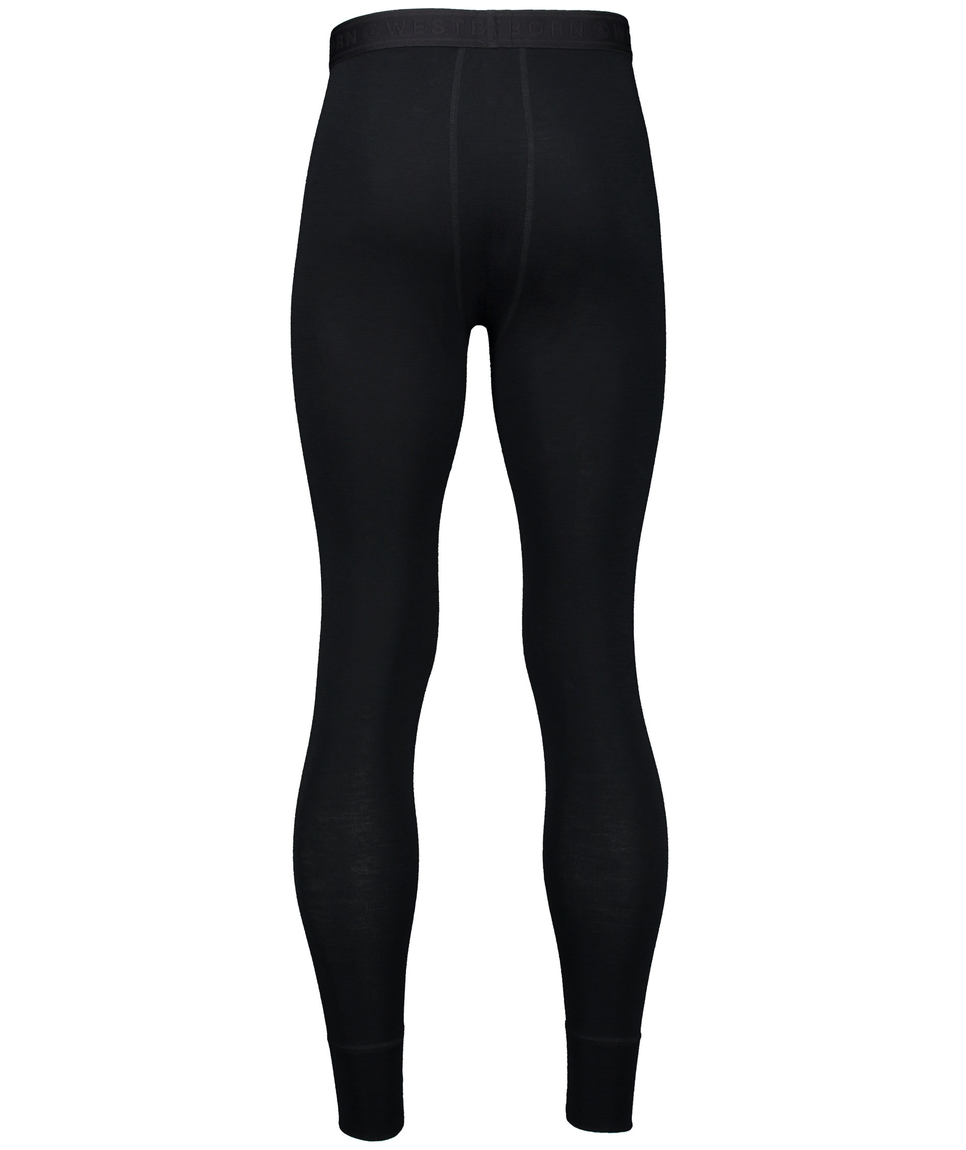 Westborn baselayer bukser med merinould, Black, large image number 2