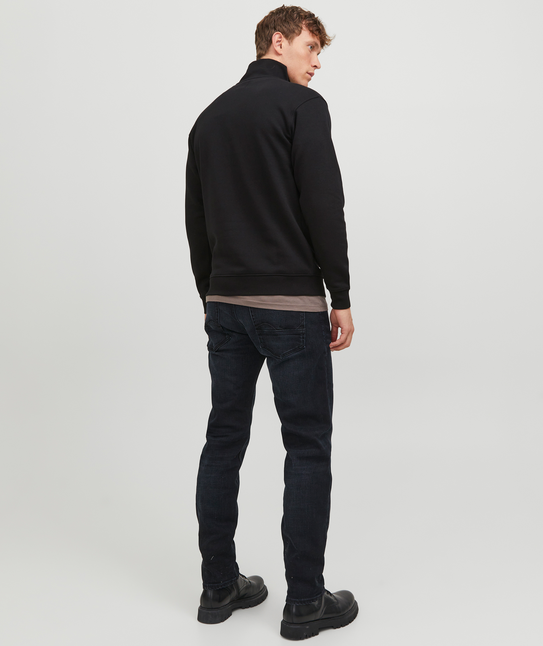 Jack & Jones JJEBRADLEY half zip, Black, large image number 2