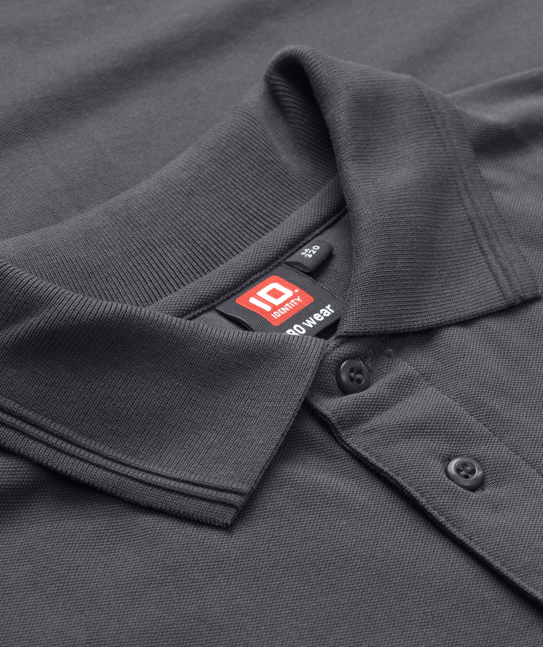 ID PRO Wear Polo T-shirt med brystlomme, Silver Grey, large image number 3