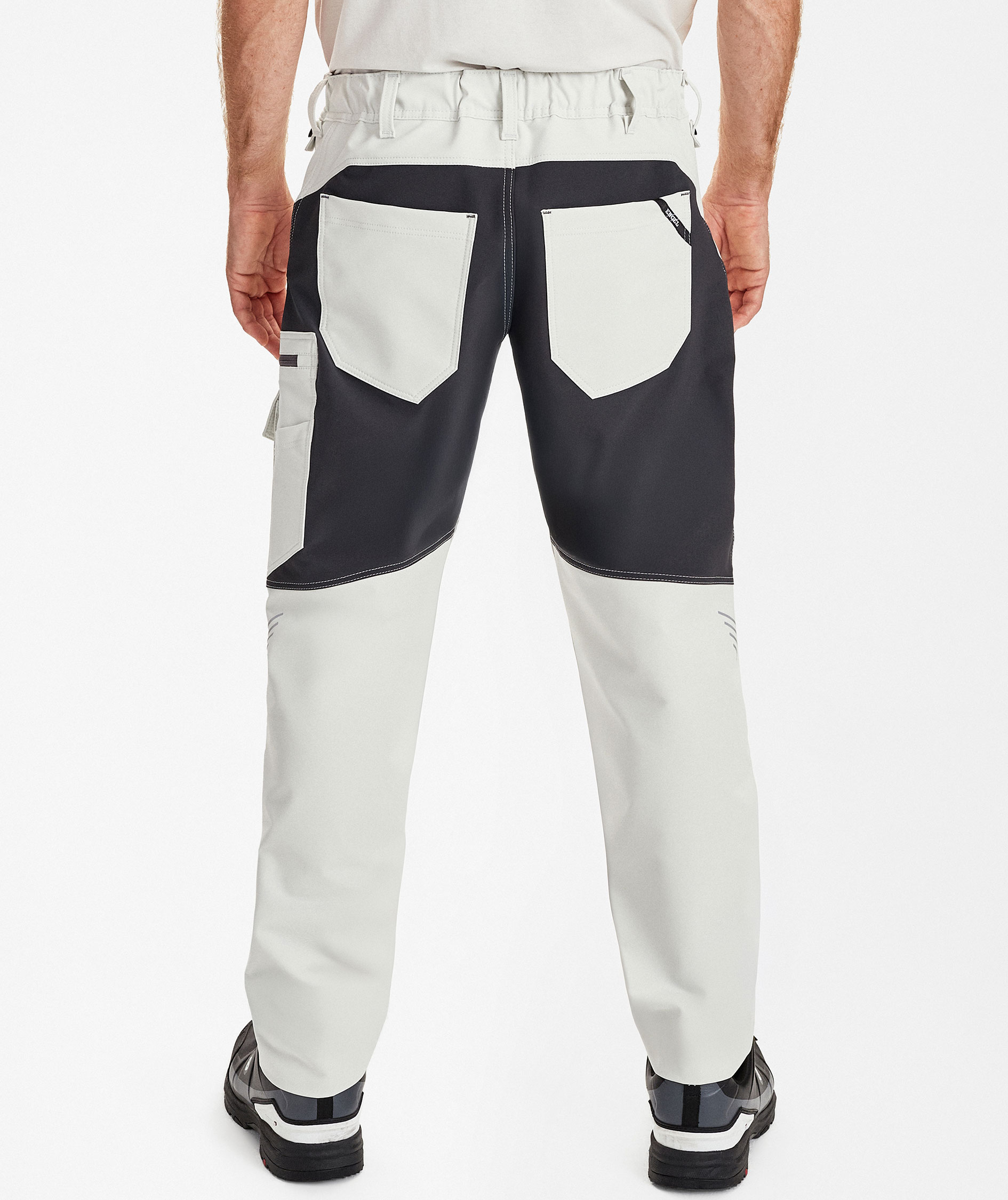 Engel Entire servicebyxa full stretch, Bone White/Anthracite Grey, large image number 4