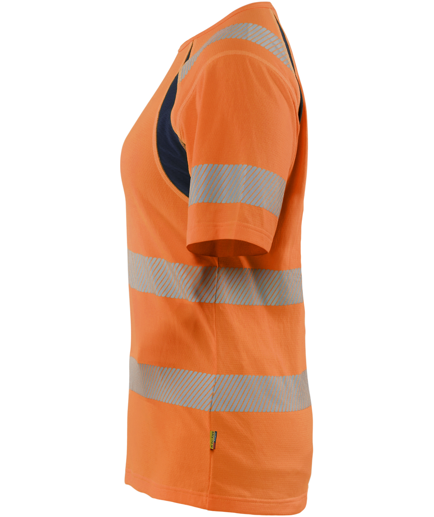 Bl&aring;kl&auml;der women's T-shirt, Hi-Vis Orange/Navy, large image number 3