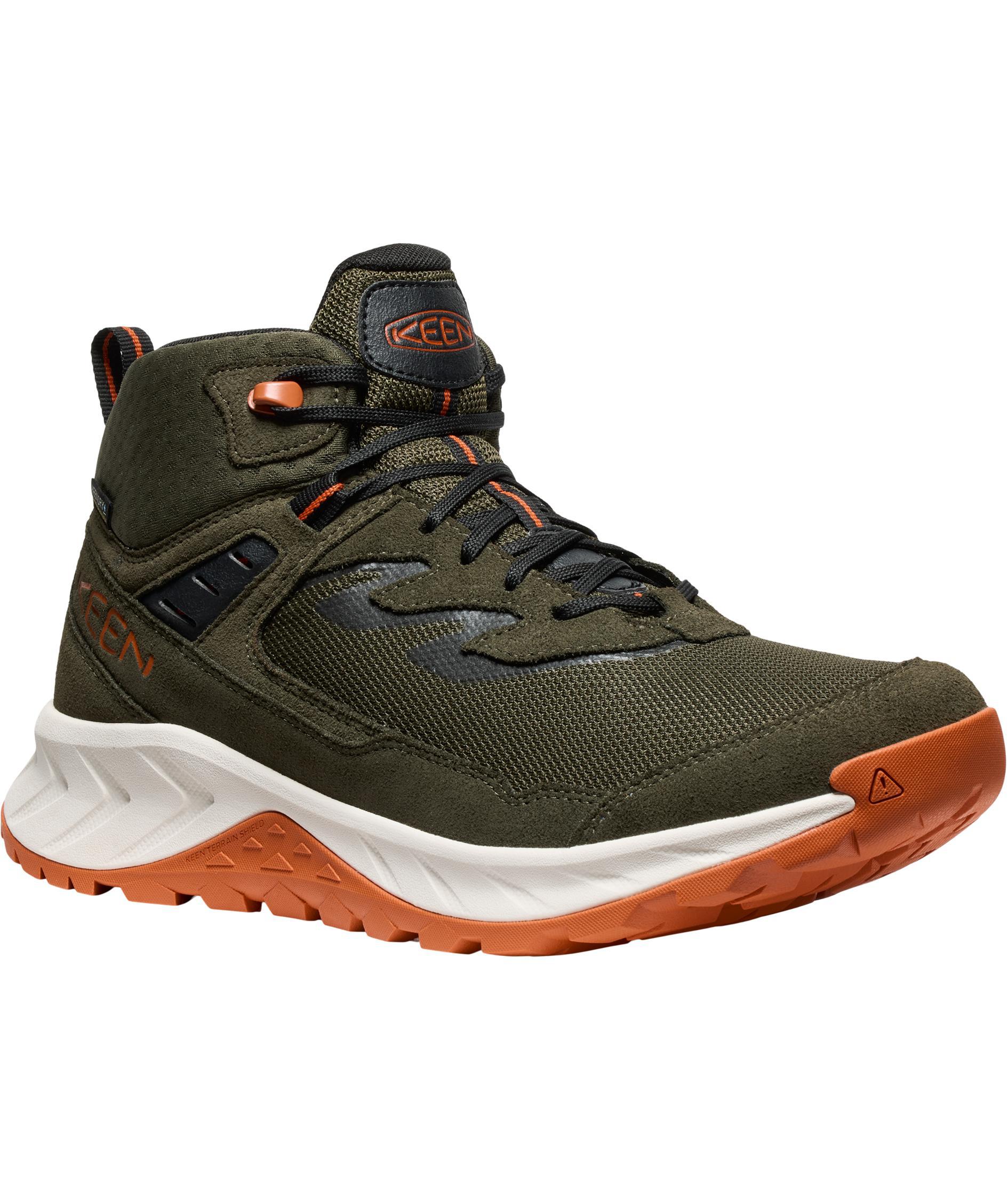 Keen Hightrail Mid WP vandrark&auml;ngor, Forest night/gold flame, large image number 2