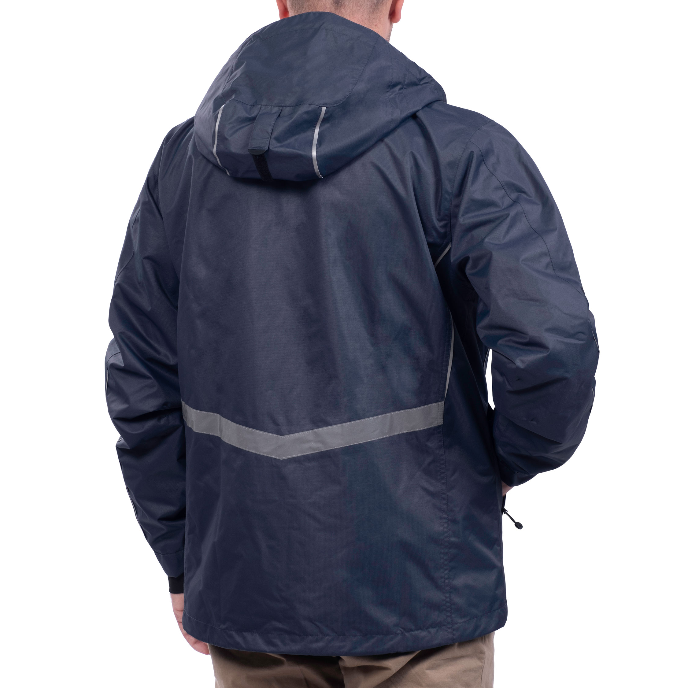 Pitch Stone Active-Pro Zip-in rain jacket, Navy, large image number 3
