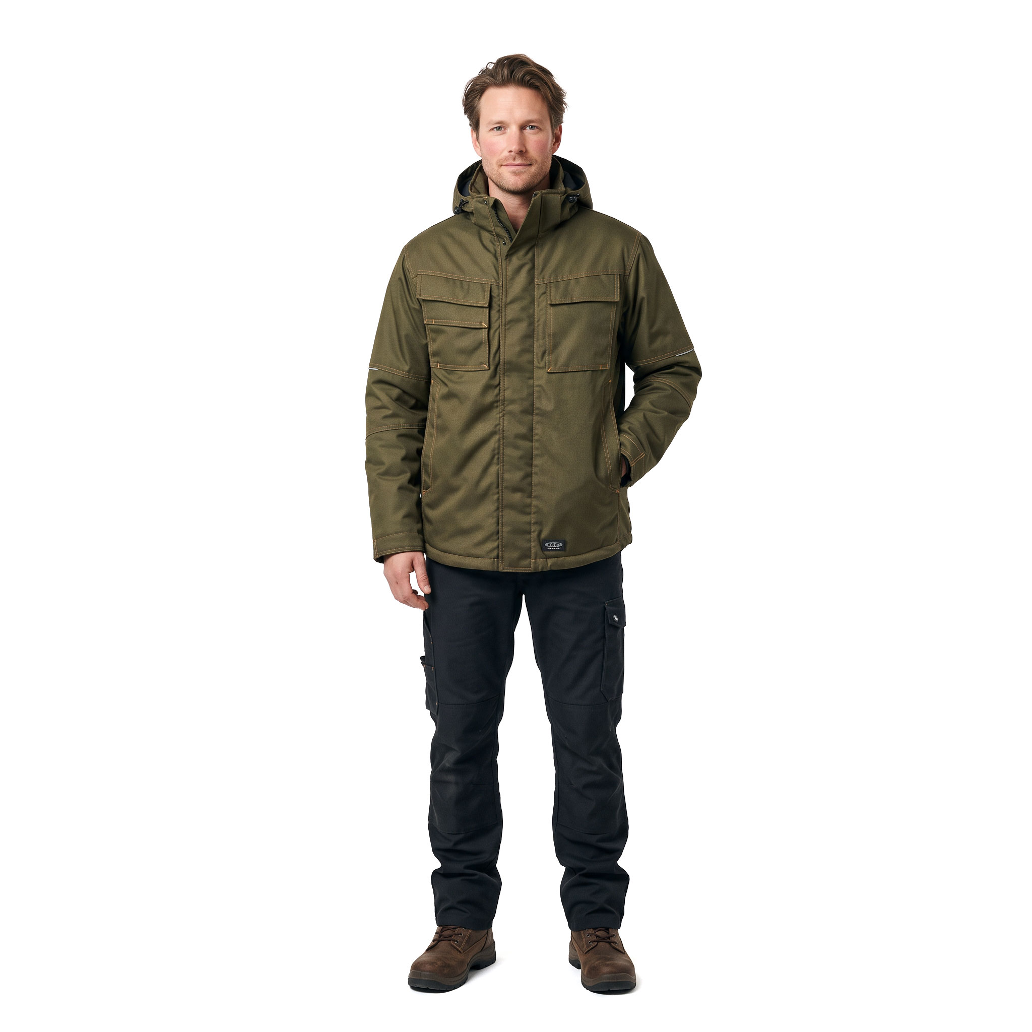 J.A.K. Winterjacke 6153, Army, large image number 2
