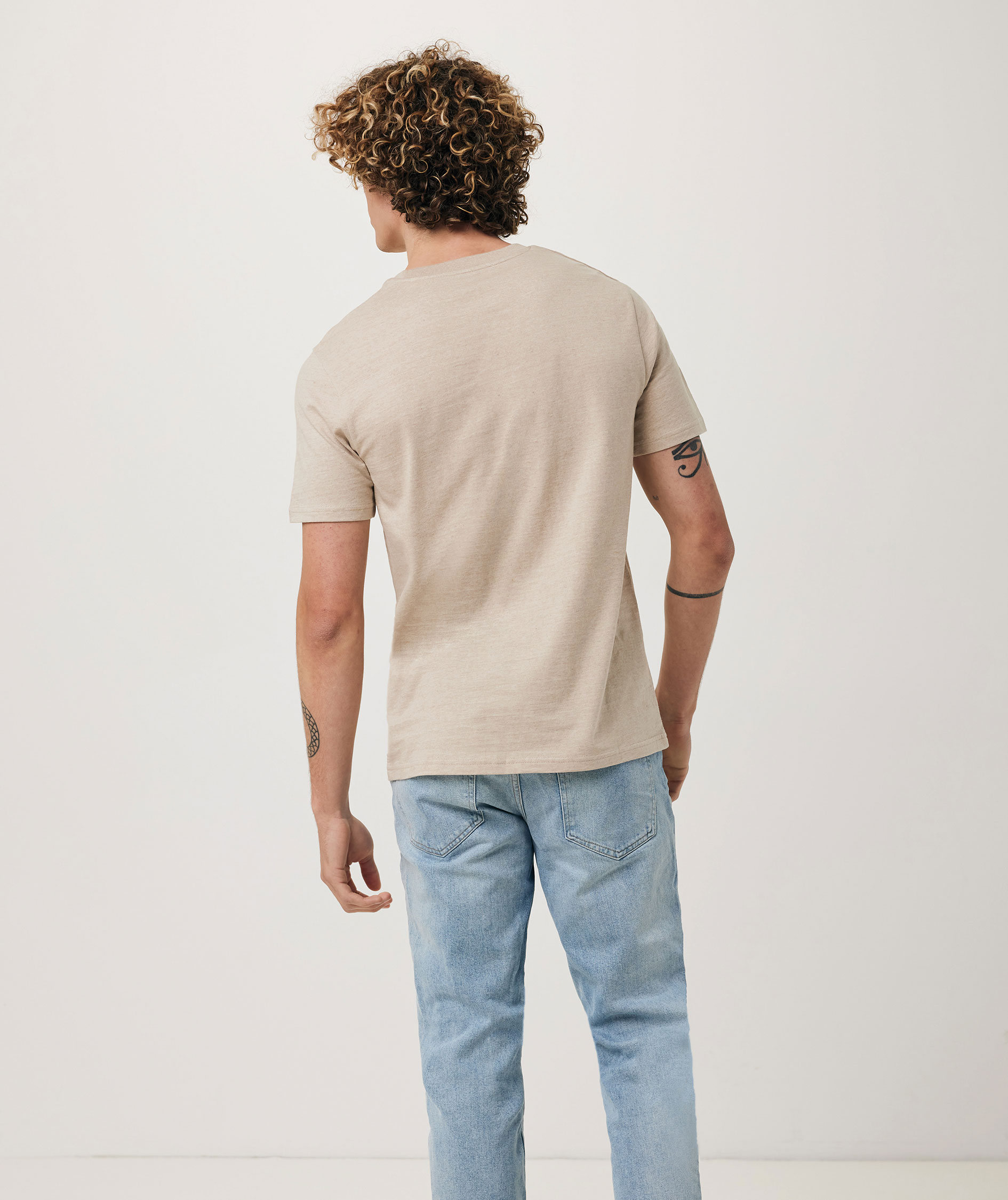 Iqoniq Brett T-shirt, Light Heather Brown, large image number 3