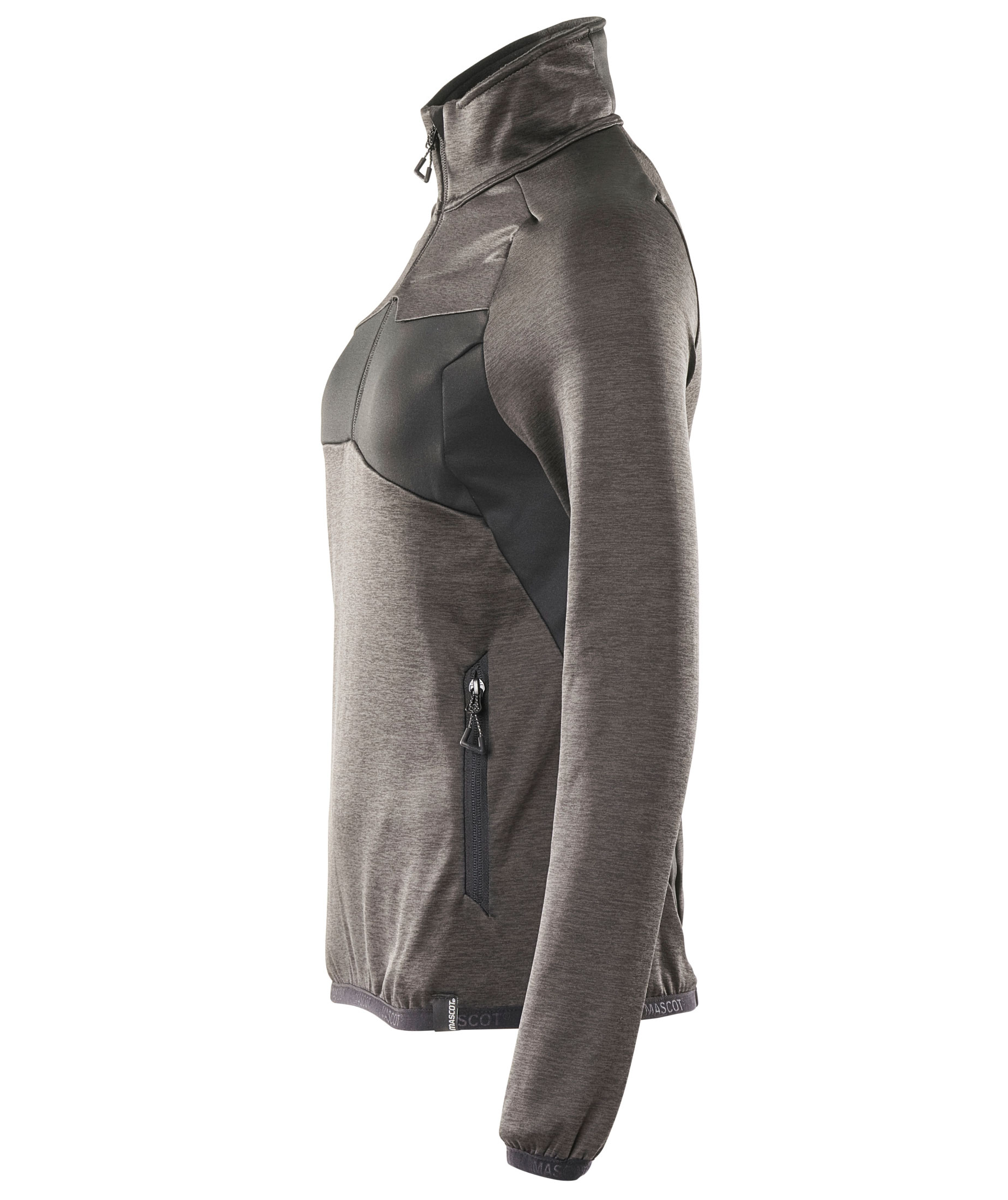 Mascot Accelerate Damen Fleece Sweatshirt, Dunkel Anthrazit/Schwarz, large image number 3