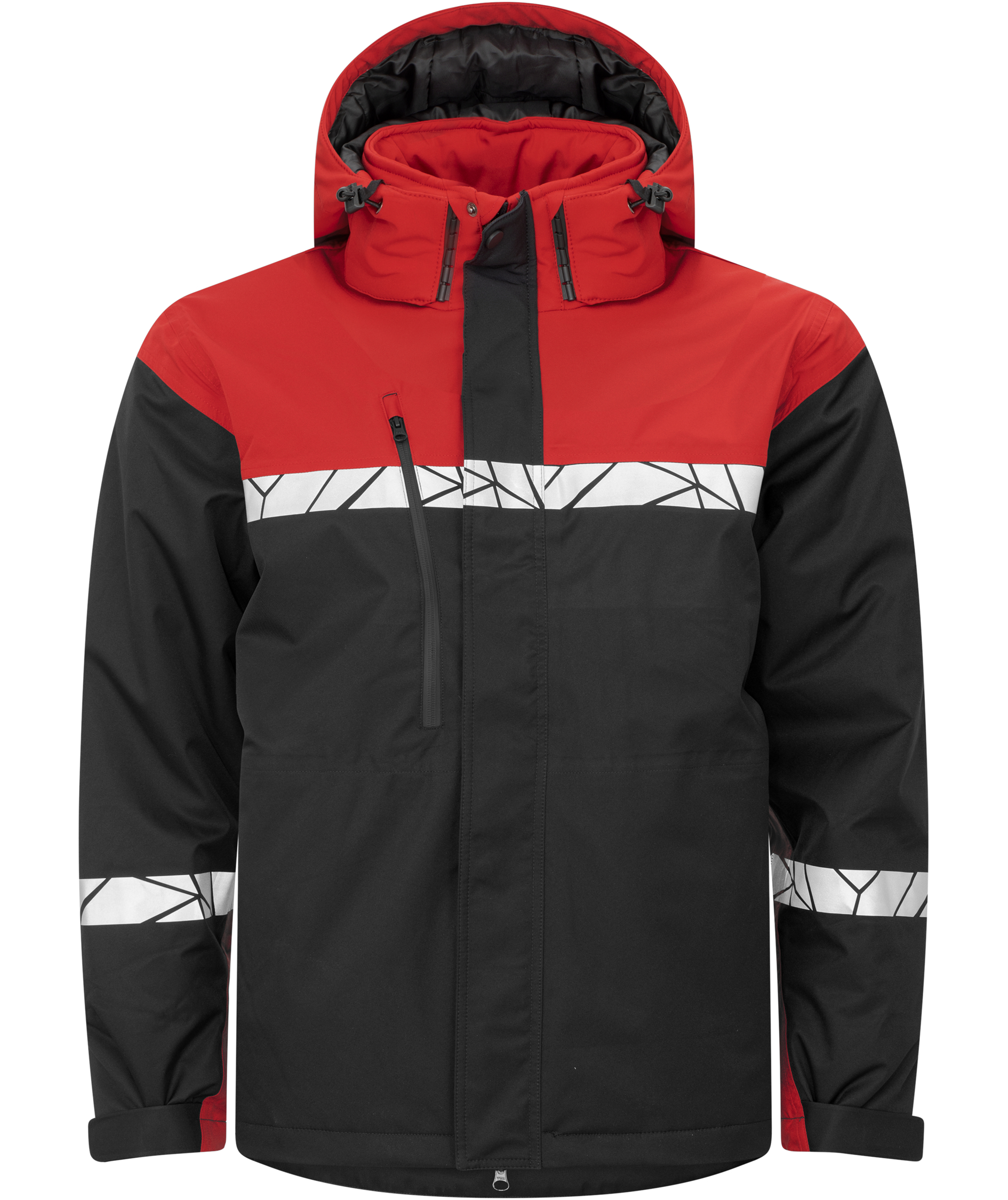 ProJob winter jacket 7415, Black/Red