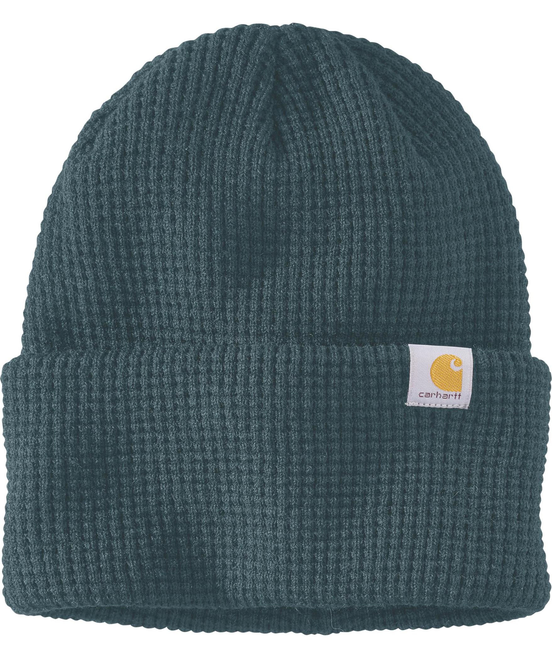 Carhartt Waffle beanie, Dark Habor Teal, Dark Habor Teal, swatch