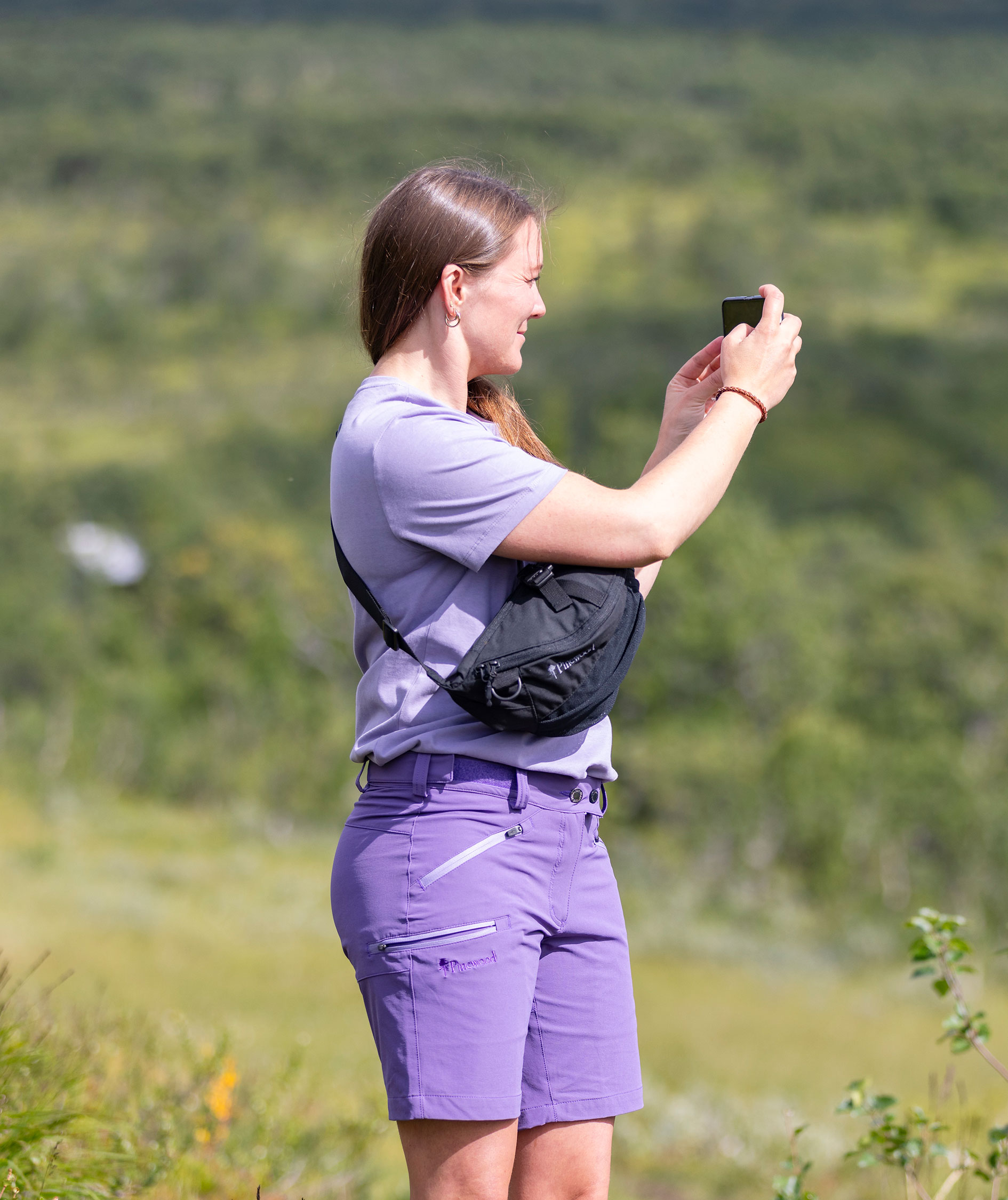 Pinewood&nbsp;Abisko Light dameshorts, Lilac