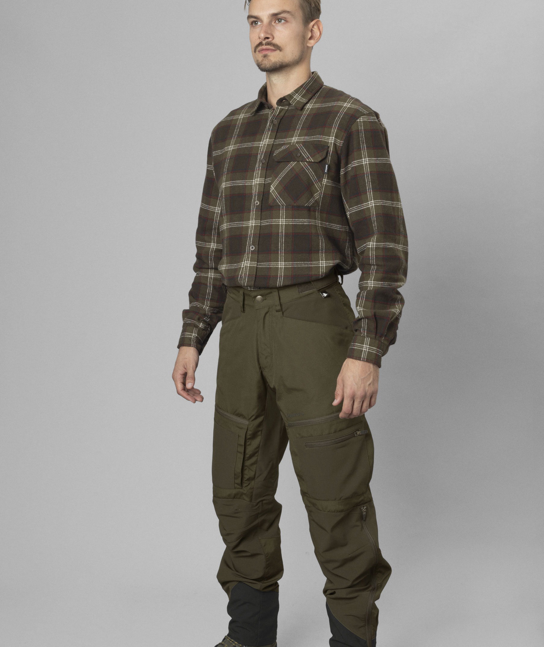 Seeland Glen Flanellhemd, Pine green check