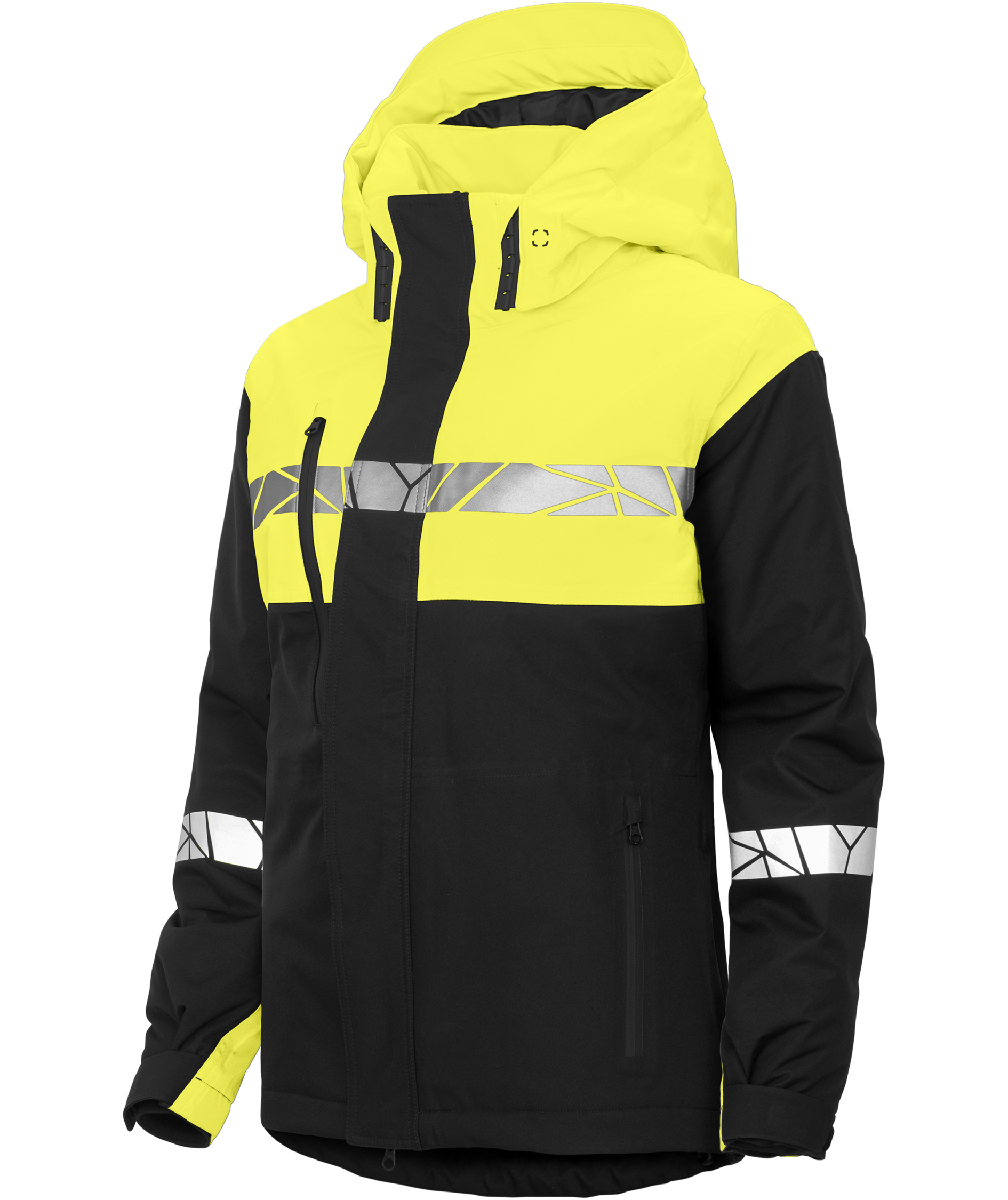 ProJob women's winter jacket 7420, Black/Yellow, large image number 4