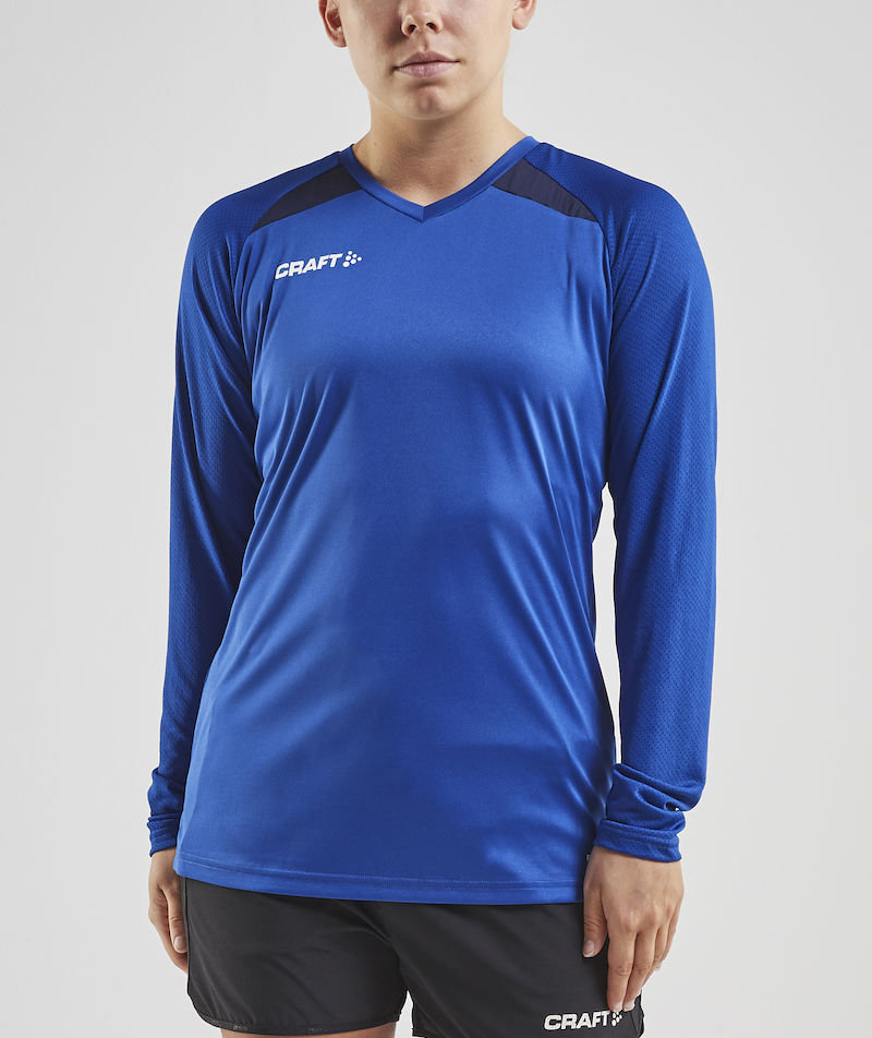 Craft Pro Control Impact l&aring;ng&auml;rmad T-shirt dam, Navy/Club cobolt