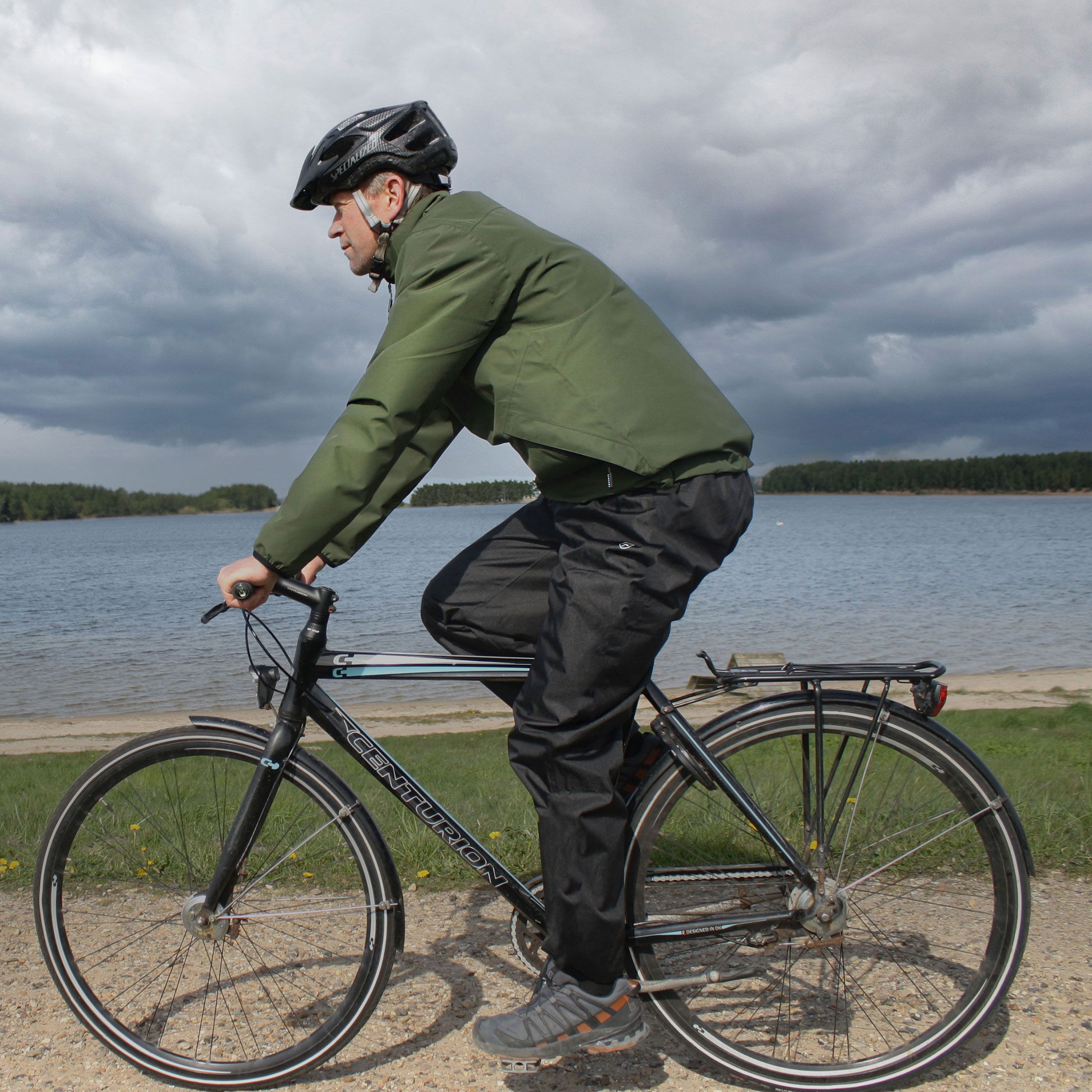 Lyngs&oslash;e rain jacket, Green, large image number 2