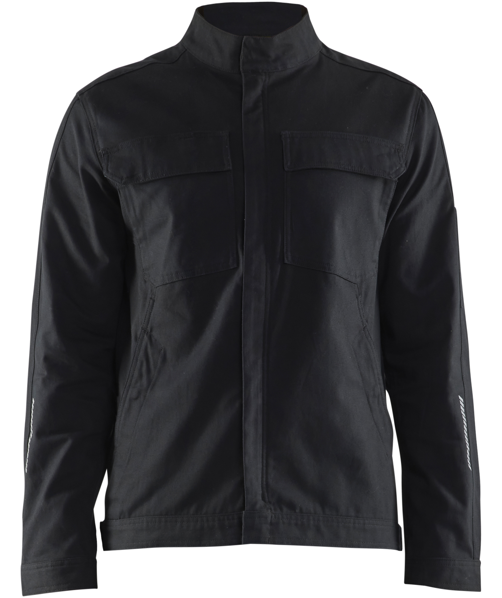 Bl&aring;kl&auml;der canvas arbetsjacka, Svart, Svart, swatch