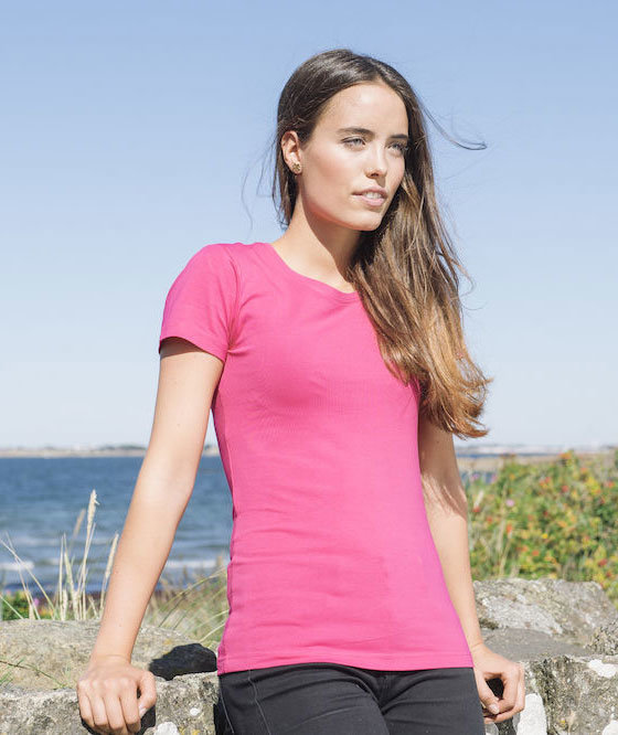 Clique Carolina dame T-shirt, Lys Cerise, large image number 4