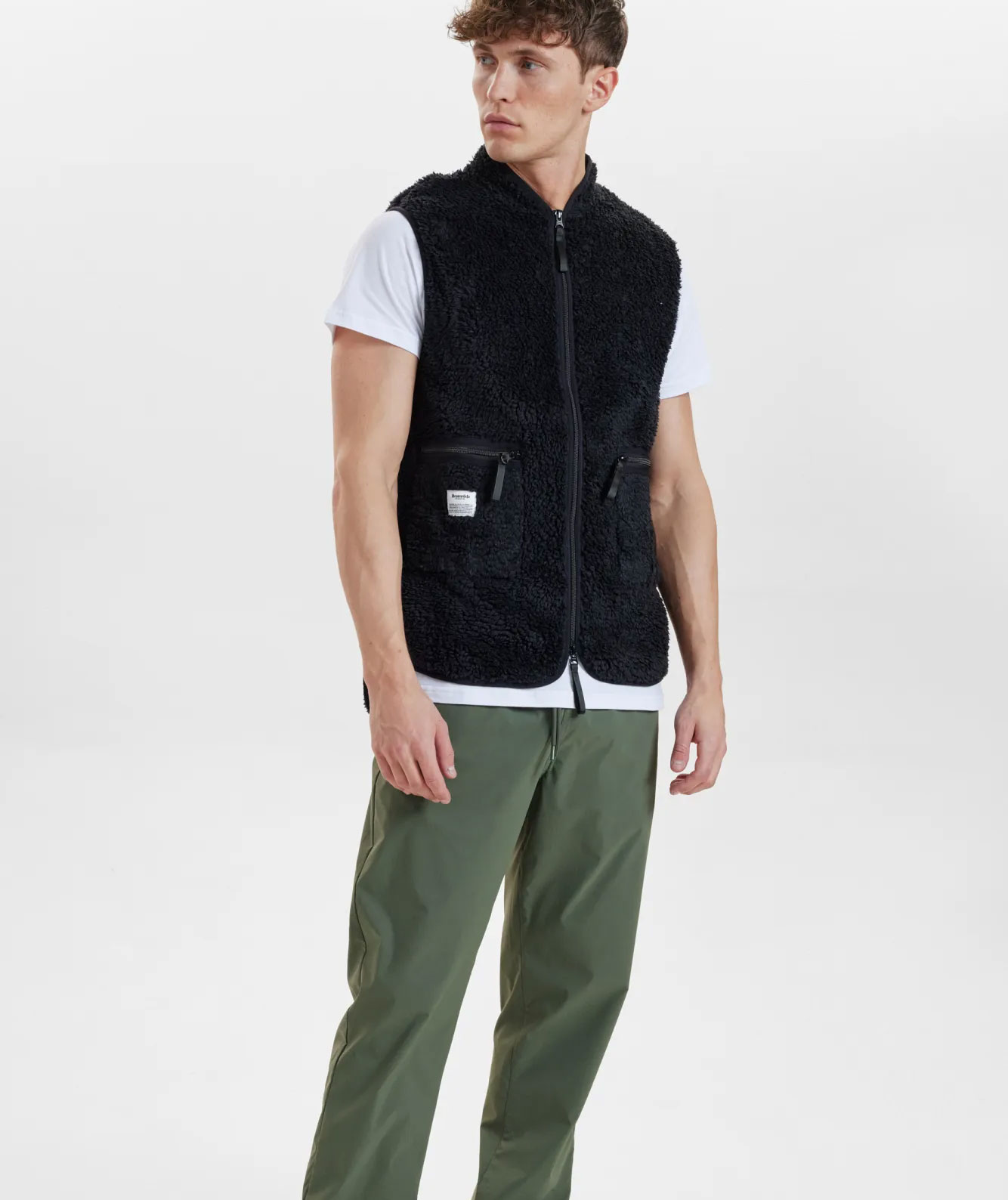 Rester&ouml;ds fiberpelsvest, Sort, large image number 5