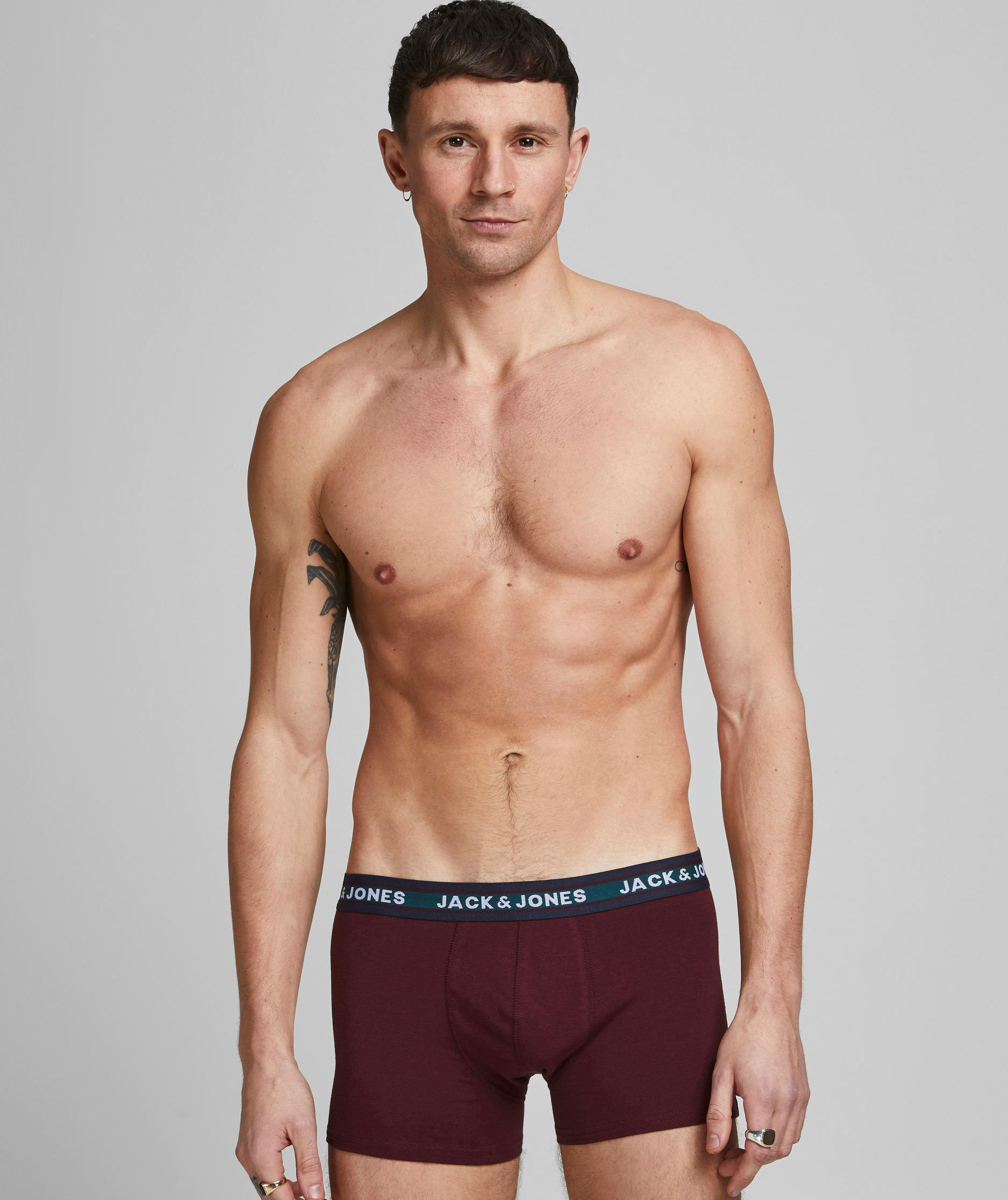 Jack & Jones JACSOLID 10-pack boksershorts, Dark Grey Melange, large image number 2