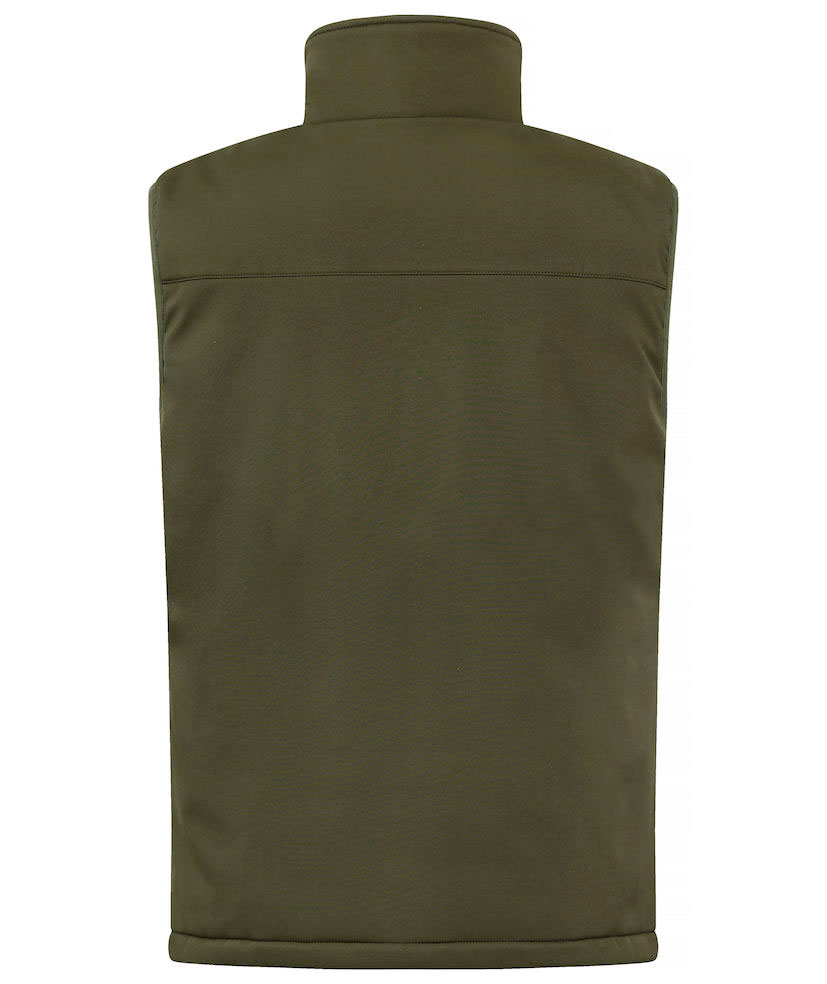 Clique fodrad softshellv&auml;st, Fog Green