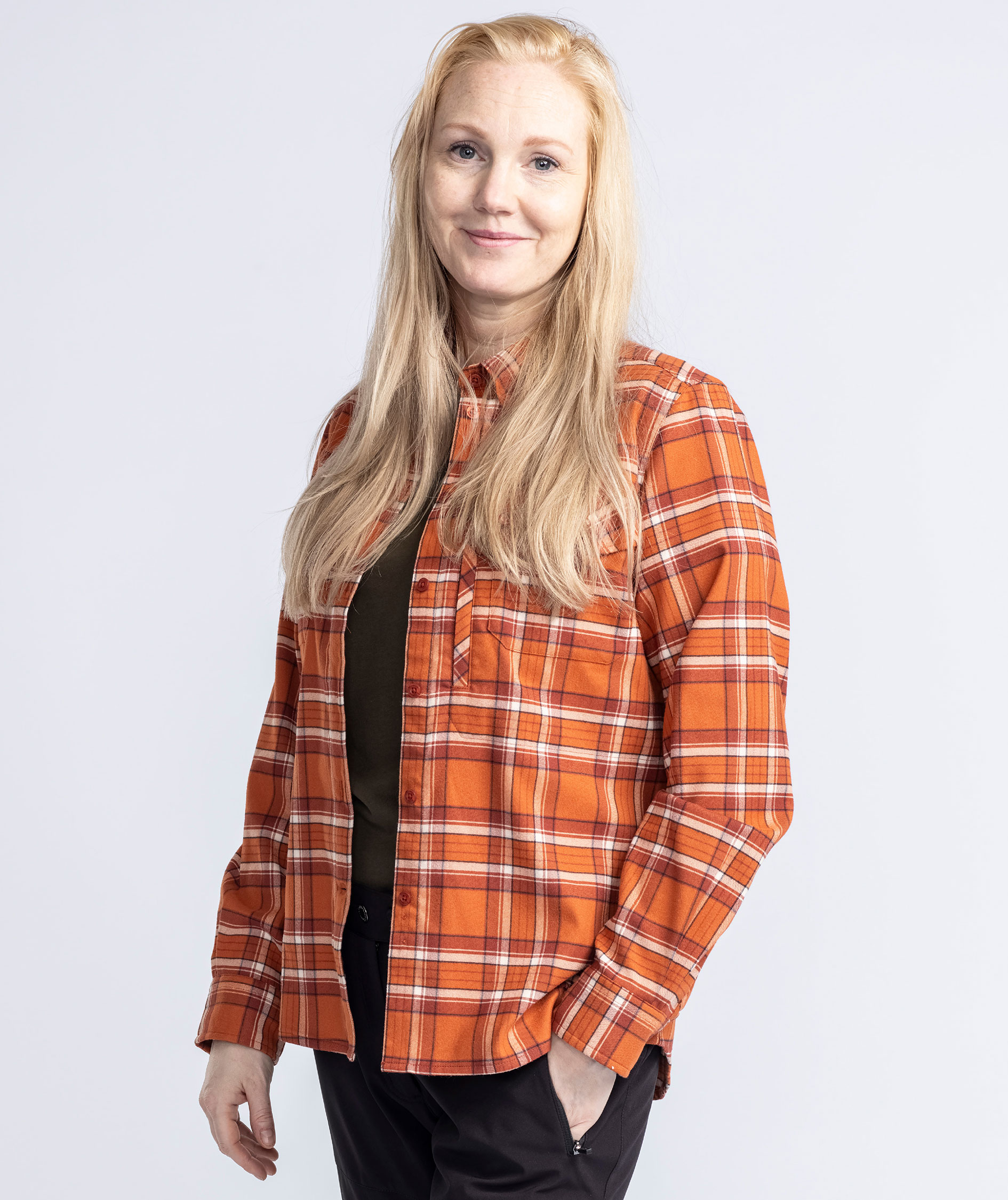 Pinewood Abisko Hiking Regular Fit dameskjorte, Burned Orange