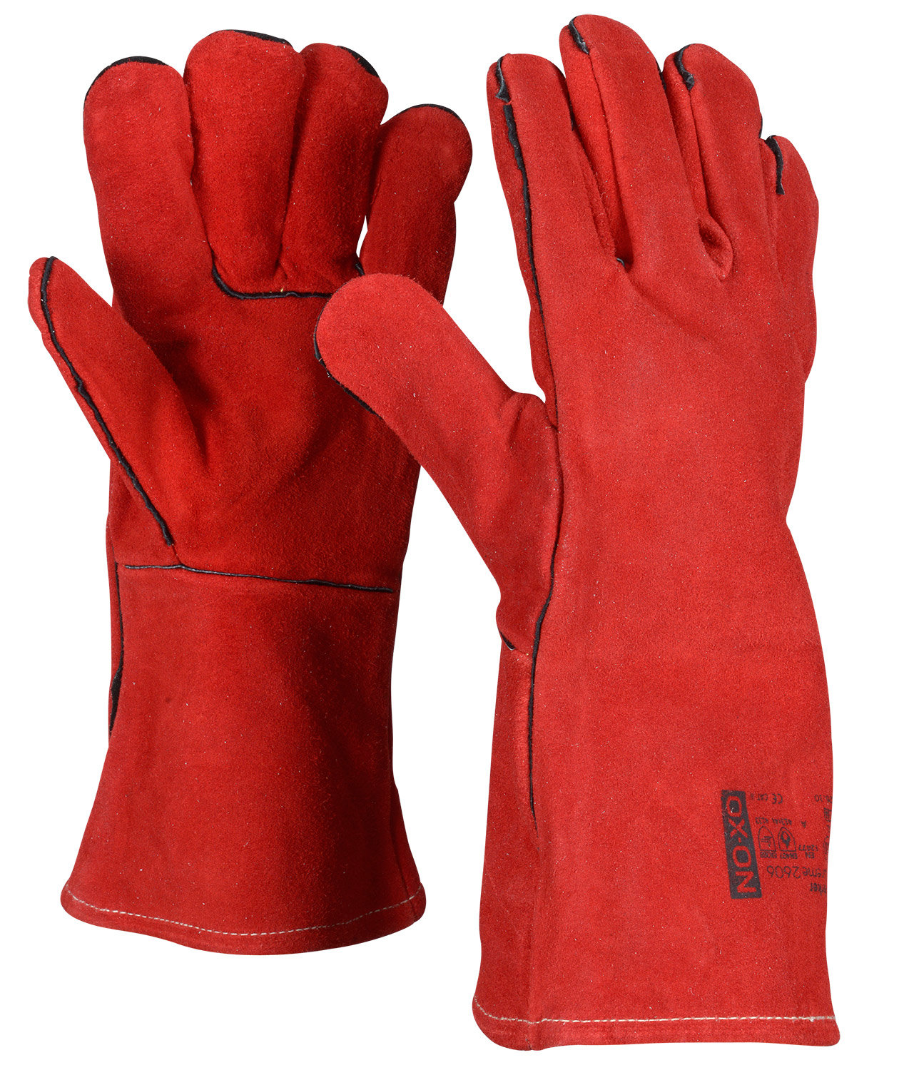 OX-ON Worker Supreme 2606 svejsehandsker, R&oslash;d