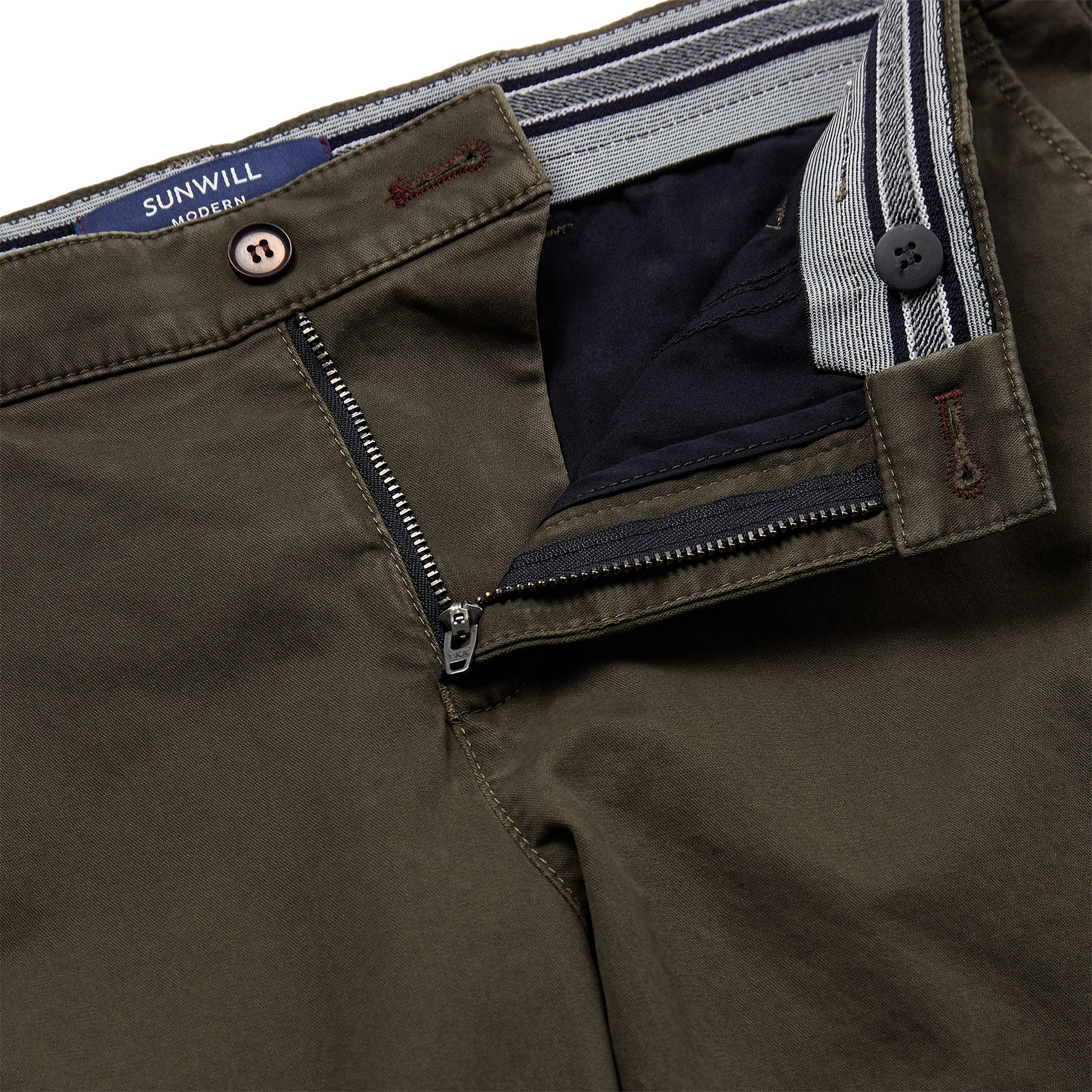 Sunwill Extreme Flexibility Modern fit women's chinos, Khaki, large image number 3