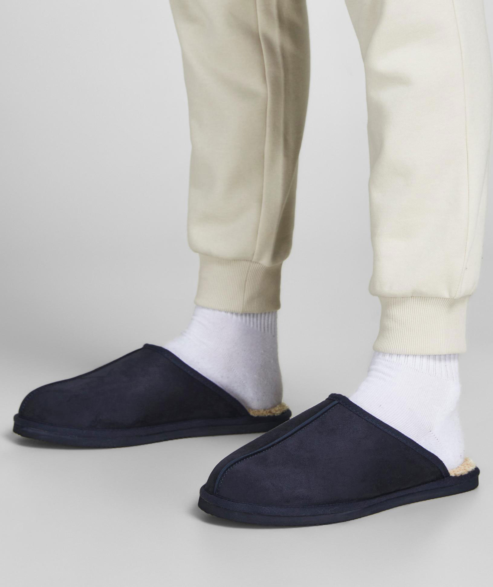 Jack & Jones JFWDUDELY mikrofiber slippers, Navy Blazer
