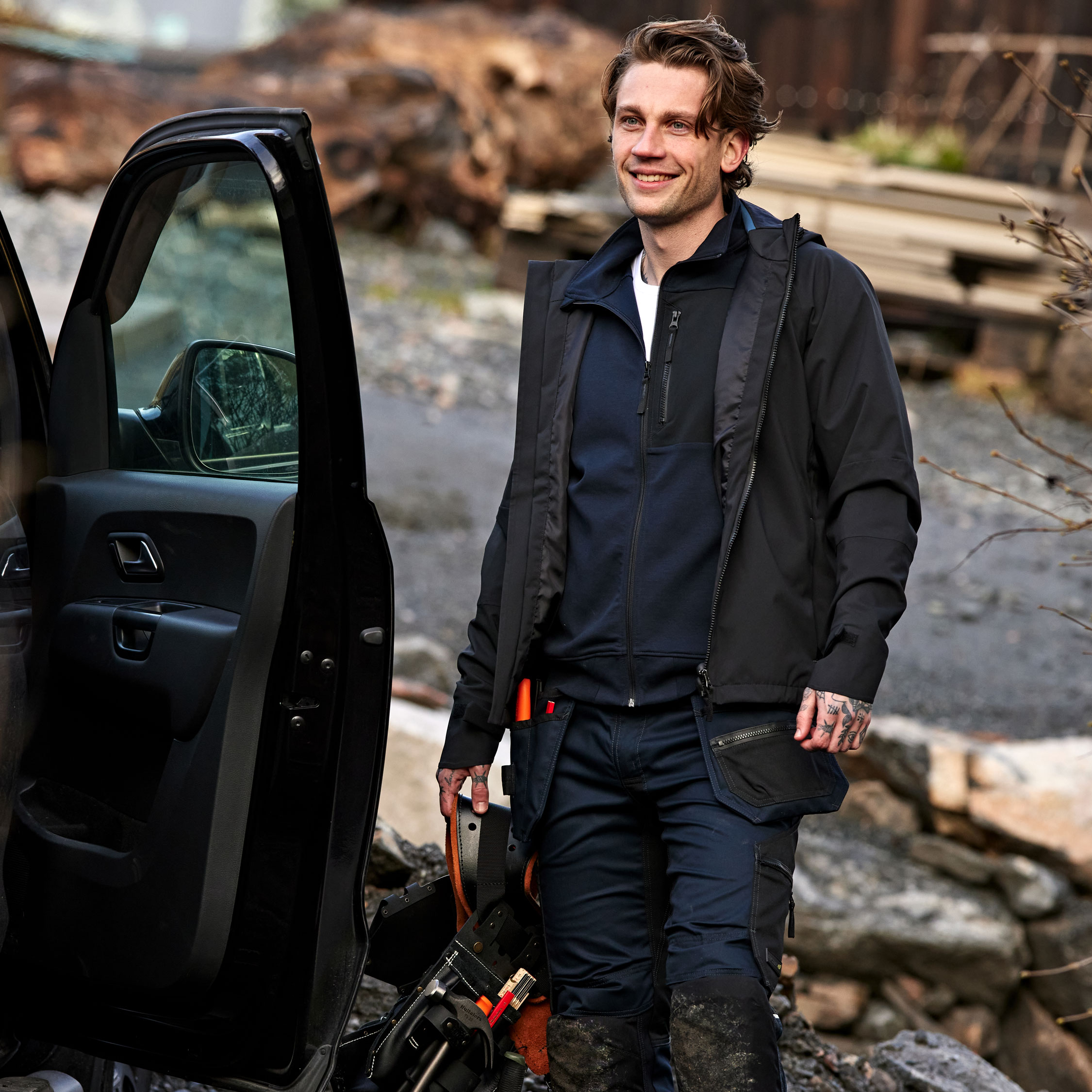 Fristads Shelljacke 4882 GLPS, Schwarz, large image number 7