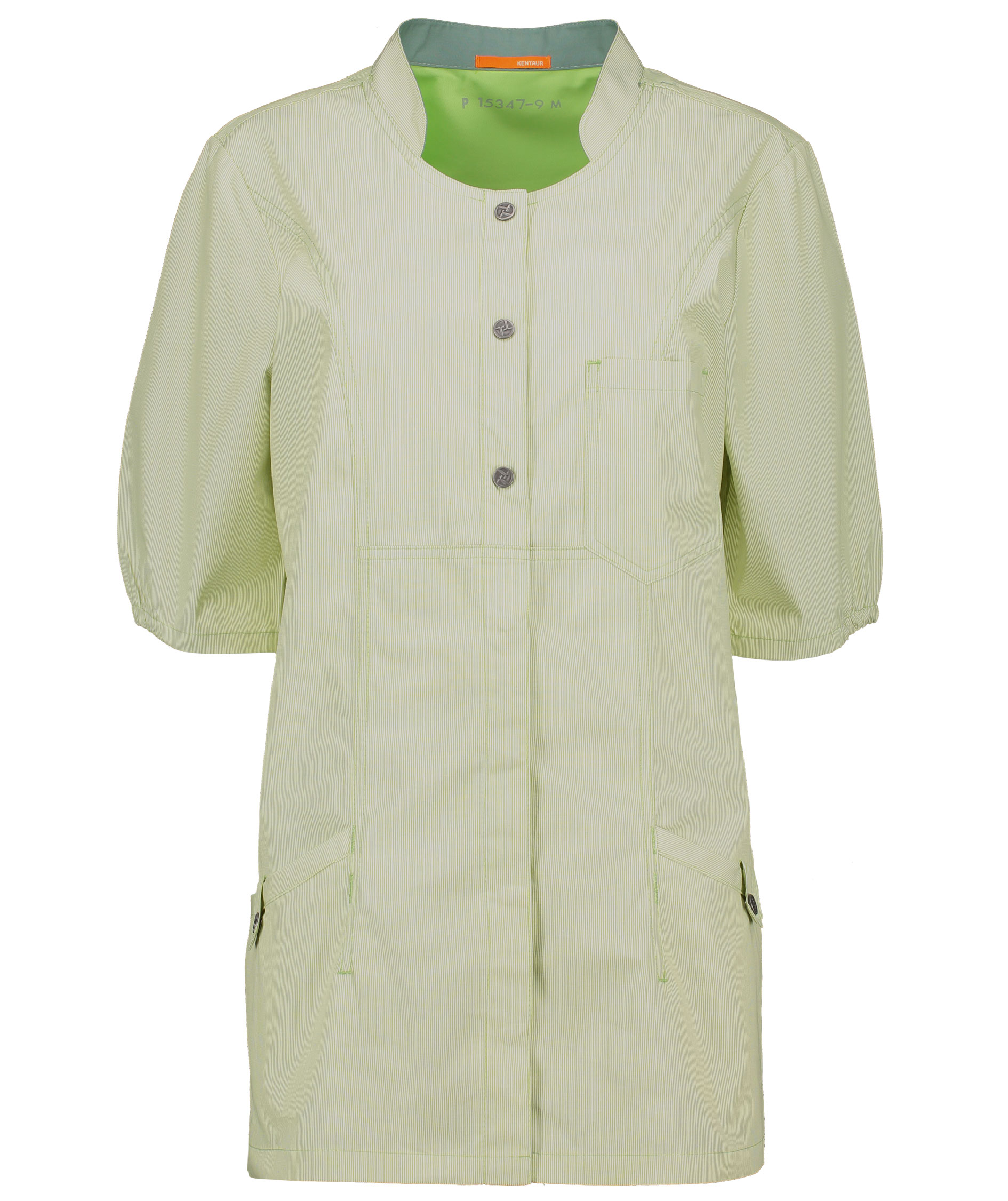 Kentaur dame tunika, Limegr&oslash;nn / Hvit Stripete