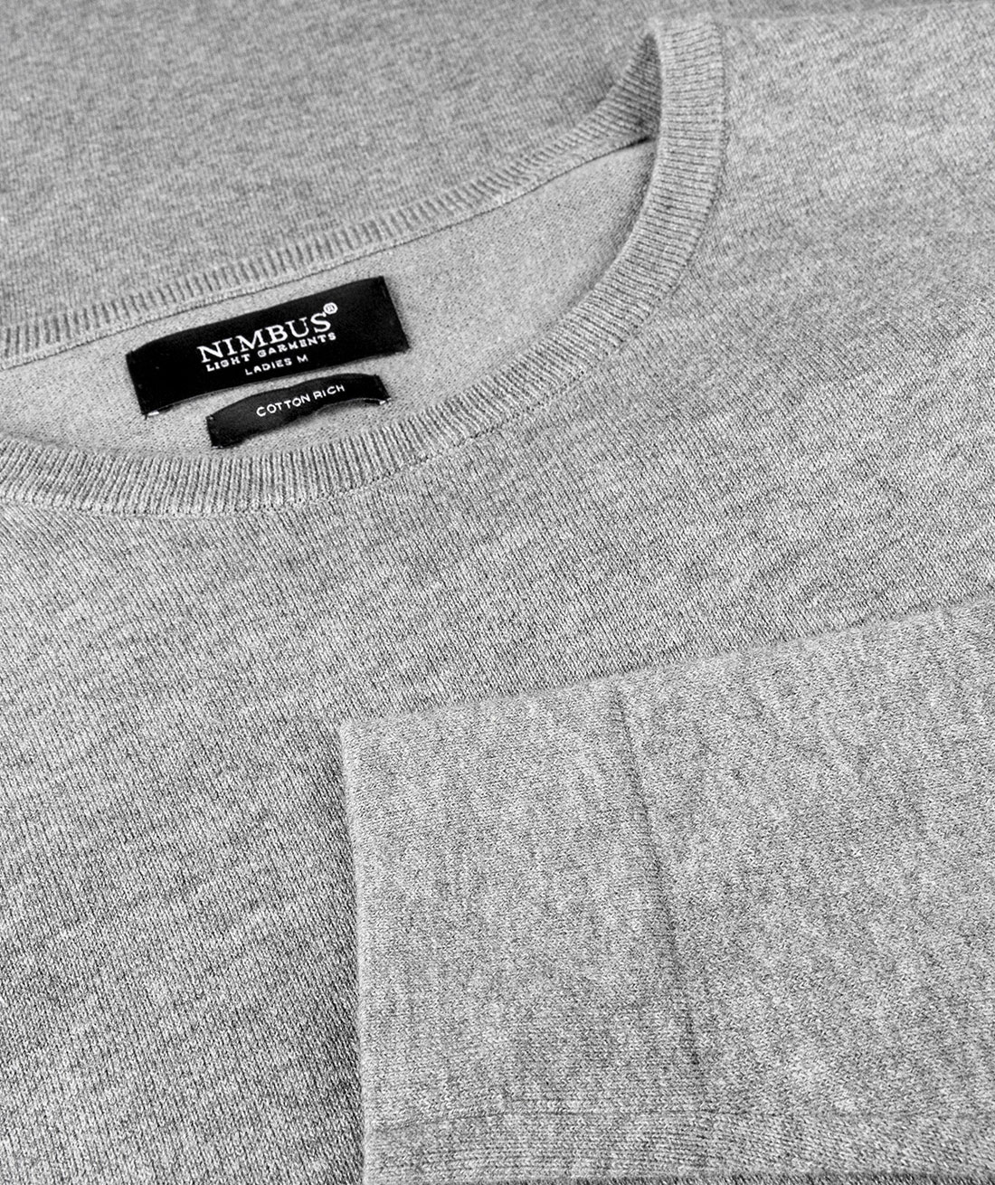 Nimbus Brighton strikket damegenser, Gr&aring; melange, large image number 3