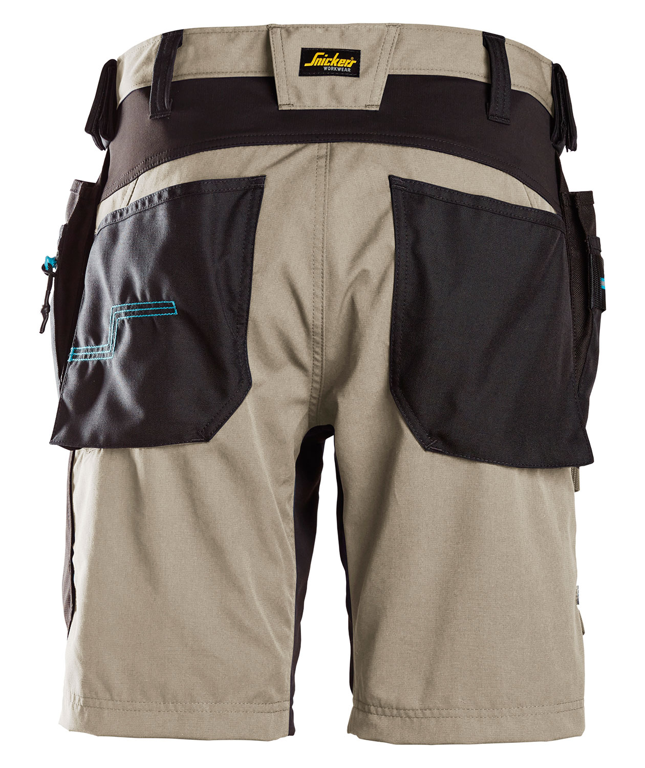 Snickers LiteWork 37.5&reg; h&aring;ndverkershorts 6110, Khaki/Svart, large image number 2