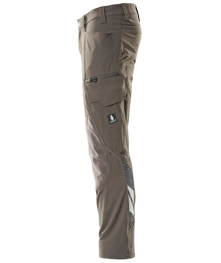 Mascot Accelerate work trousers full stretch, Dark Antrachite, large image number 3